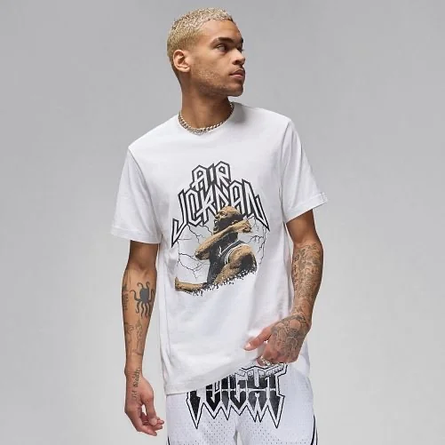 Футболка чоловіча Jordan M Sprt Ss Dri-Fit Gfx Crew Fn6016-100 (FN6016-100)