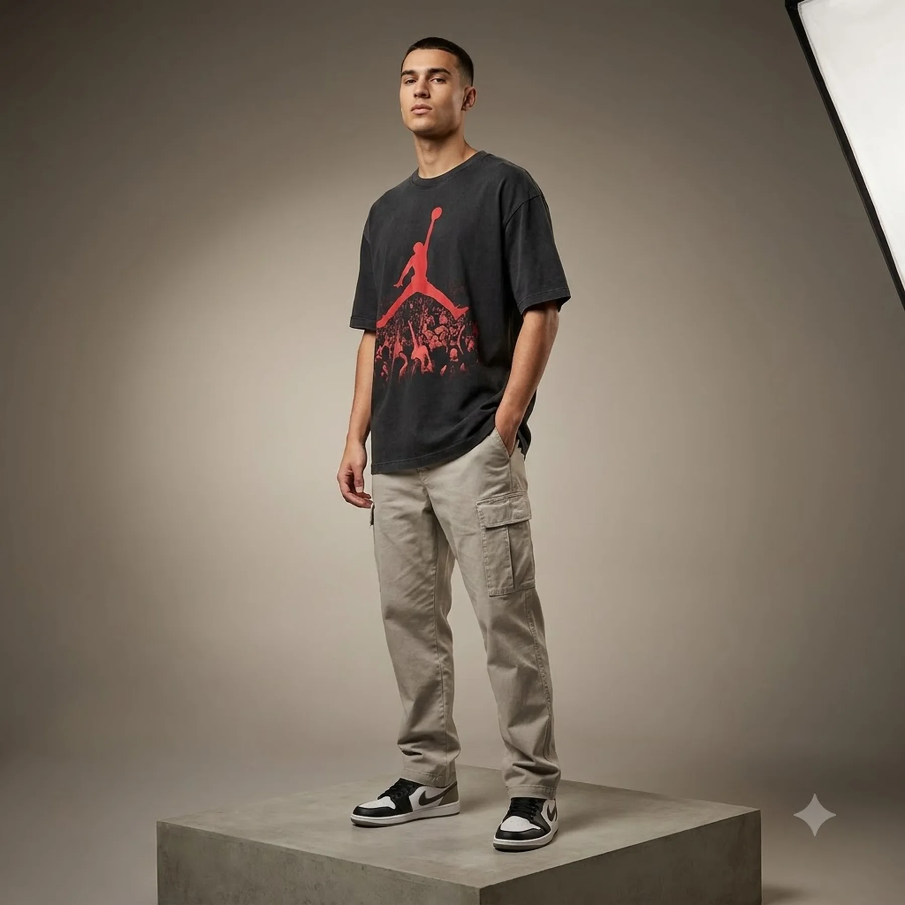 Футболка чоловіча Jordan Reissue Graphic Oversized T-Shirt Black (HQ8982-010)
