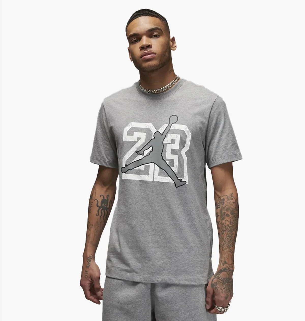 Футболка чоловіча Jordan T-Shirt Flight Essentials Grey (FB7394-091)