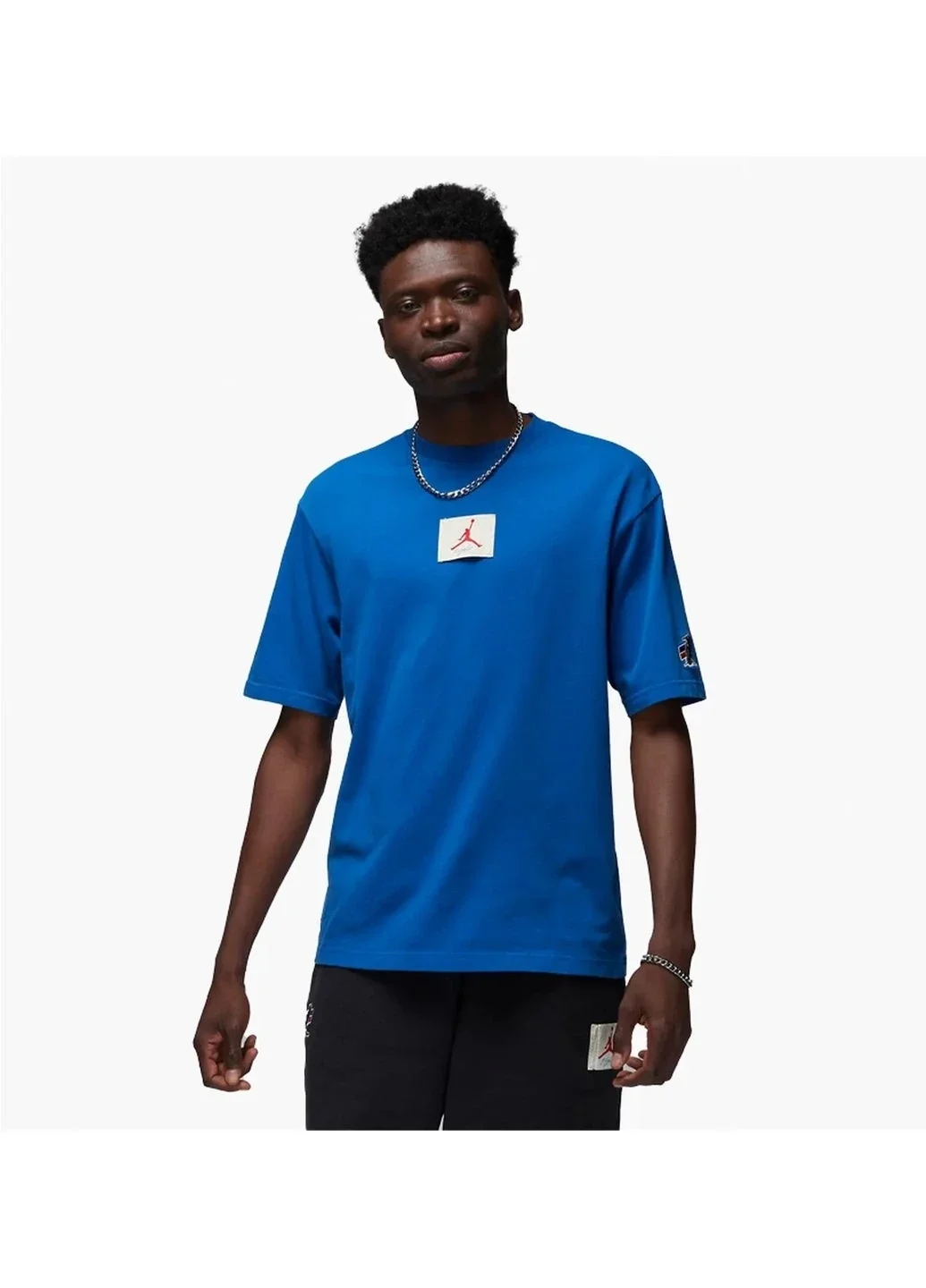 Футболка чоловіча Jordan Two 18 Blue (DV6962-477) — Одяг