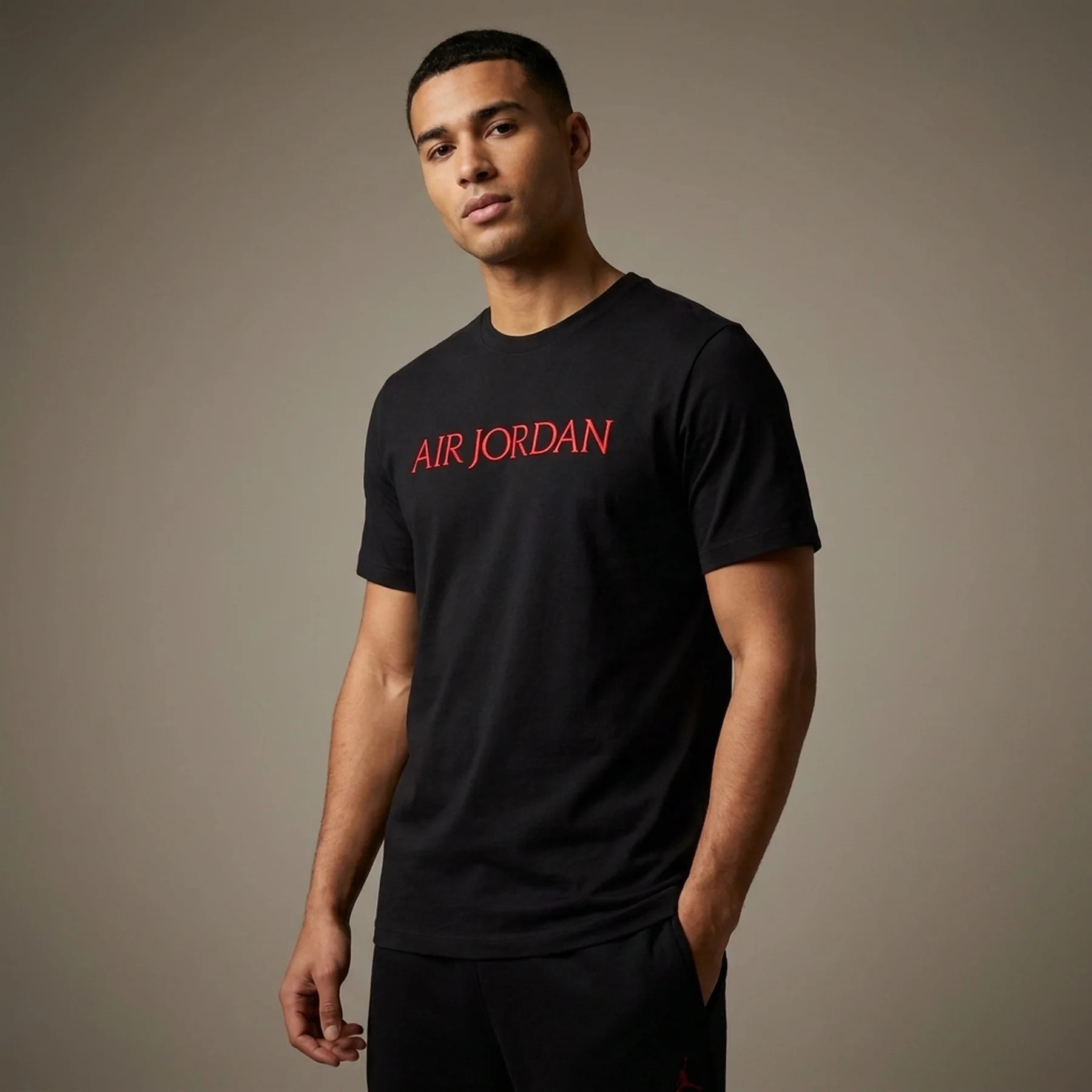 Футболка чоловіча Jordan Wordmark Mens T-Shirt. Black (DV6465-010)