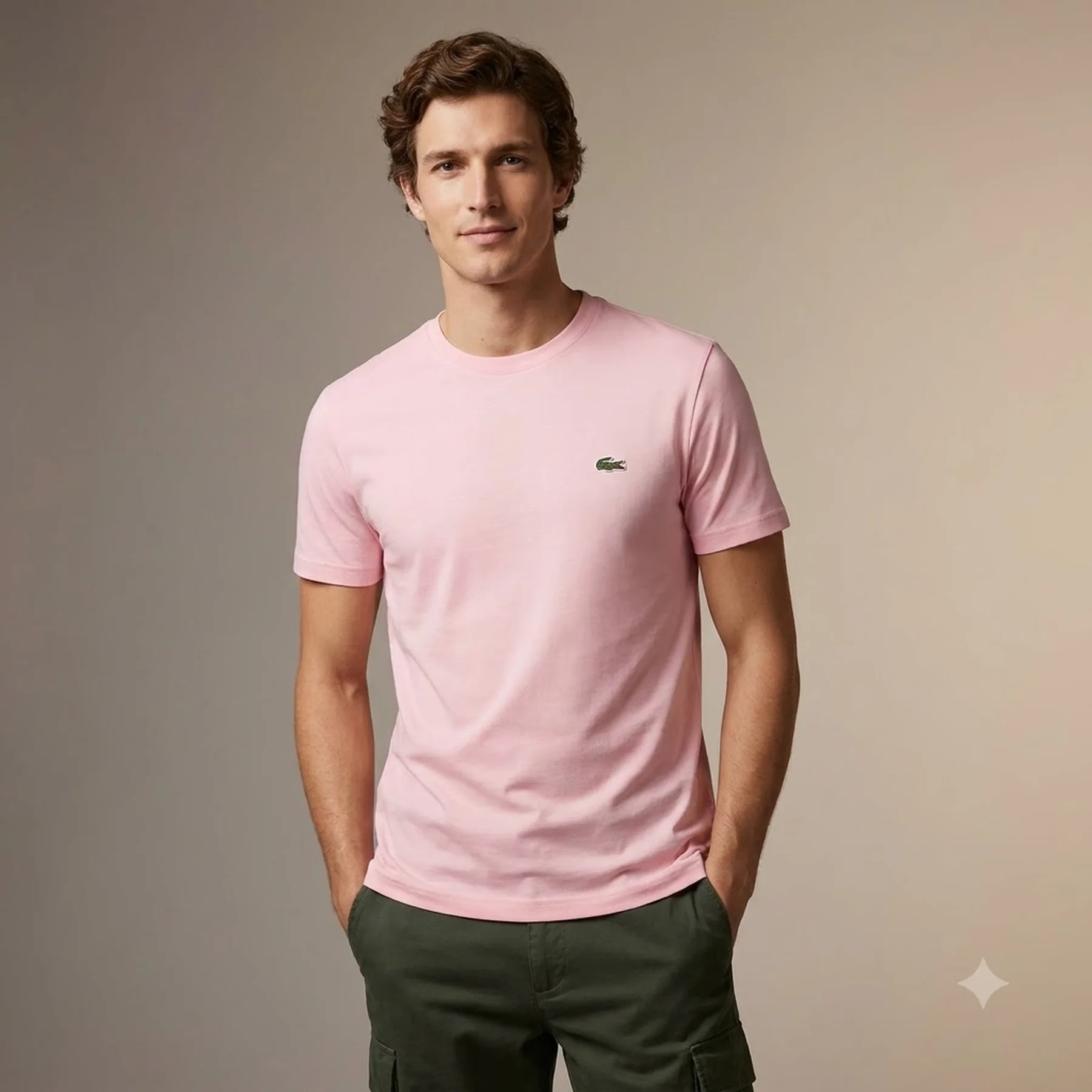 Футболка чоловіча Lacoste Men's Crew Neck Pima Cotton Jersey T-shirt