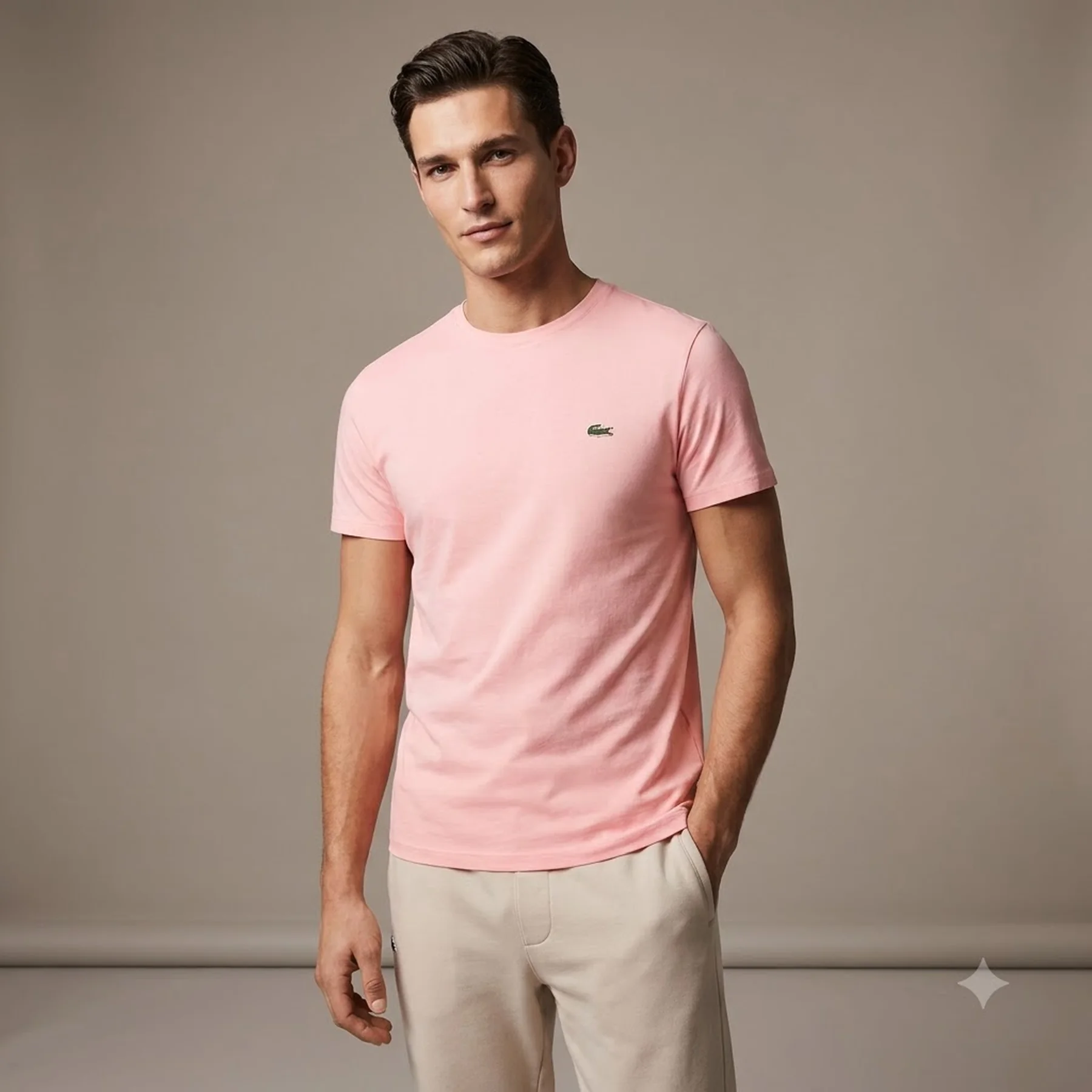 Футболка чоловіча Lacoste Men's Crew Neck Pima Cotton Jersey T-shirt