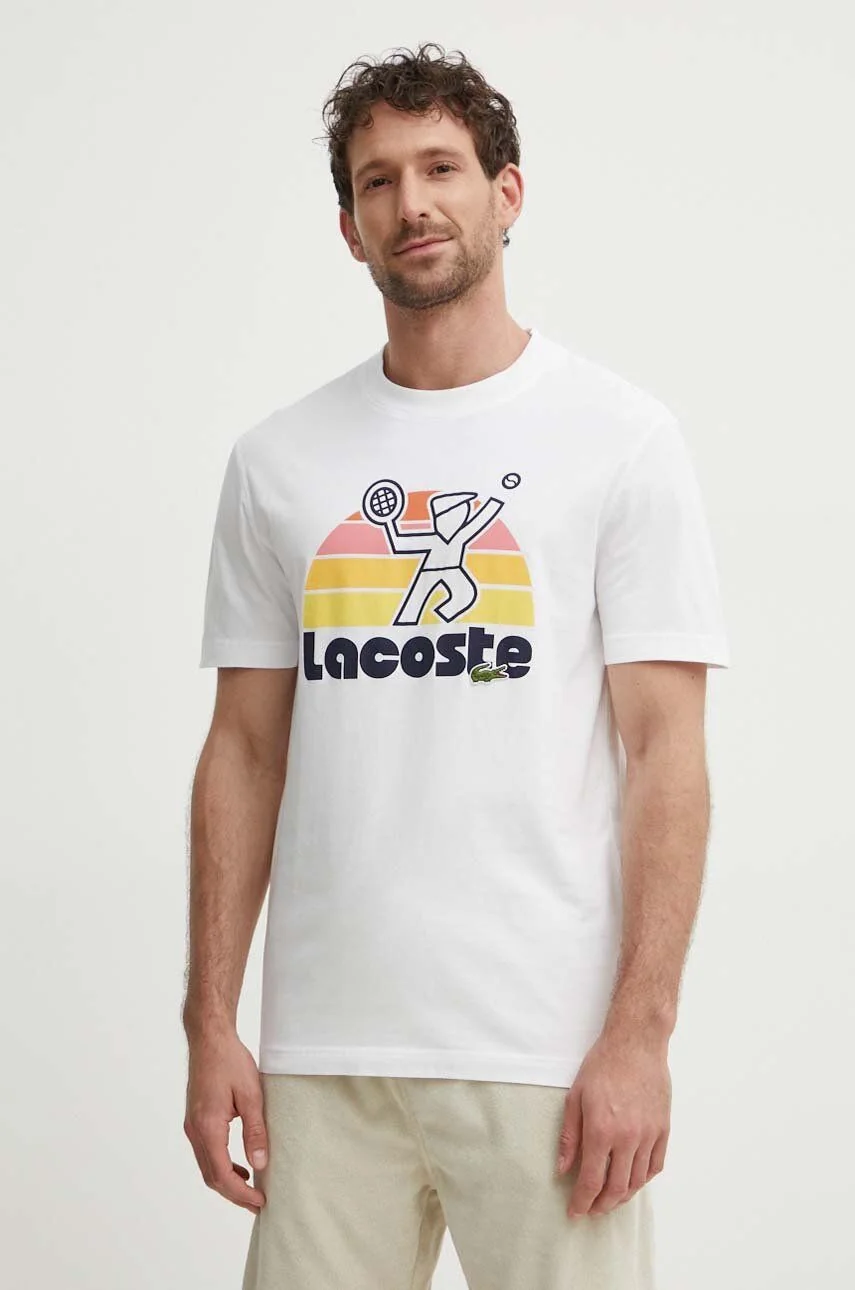 Футболка чоловіча Lacoste Men's Washed Effect Tennis Print T-Shirt