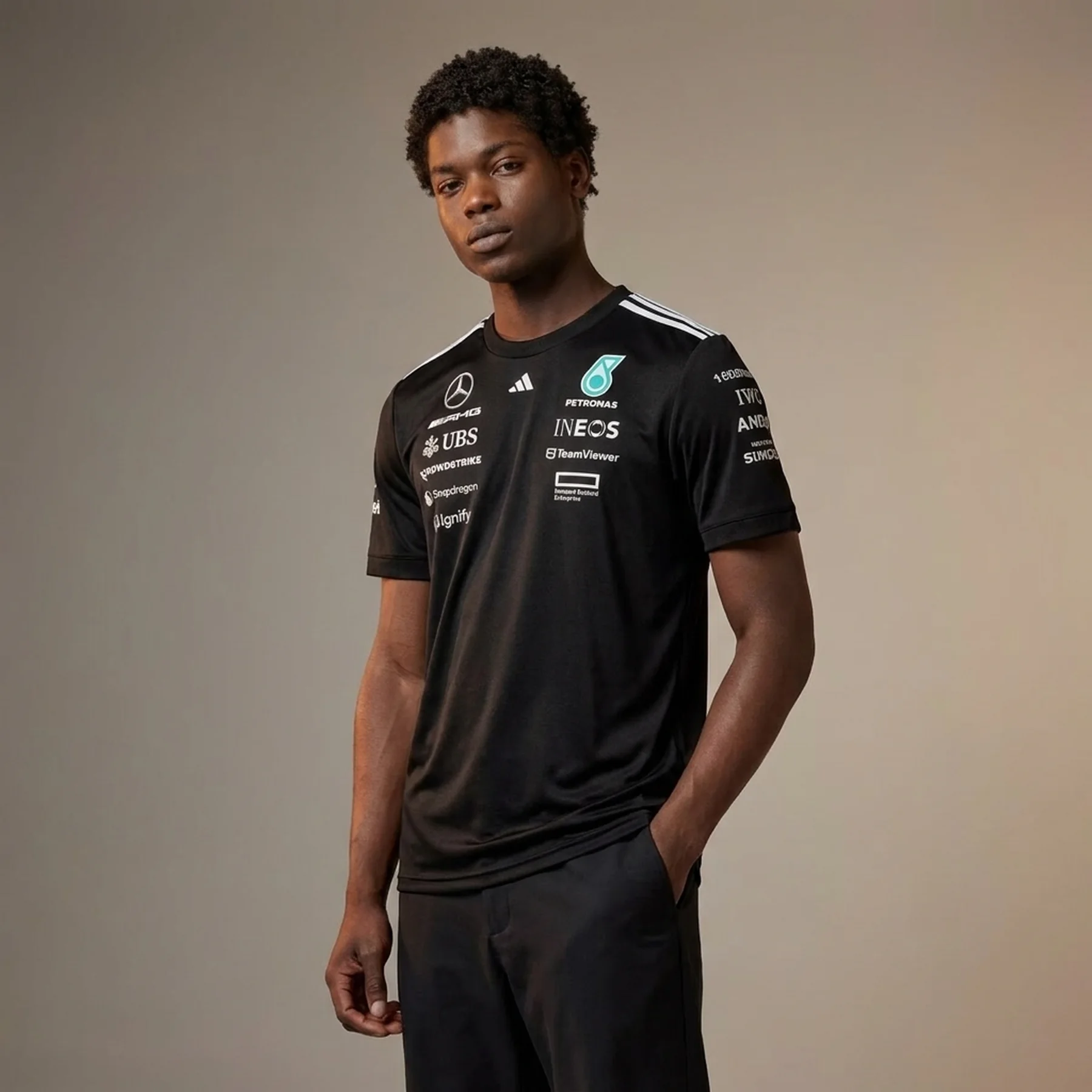 Футболка чоловіча Mercedes AMG Petronas adidas F1 2025 Driver T-Shirt