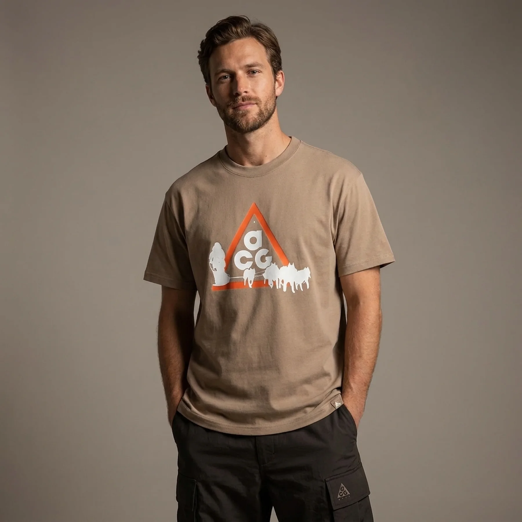 Футболка чоловіча Nike Acg Dog Sled Tee Brown (FZ5277-247)