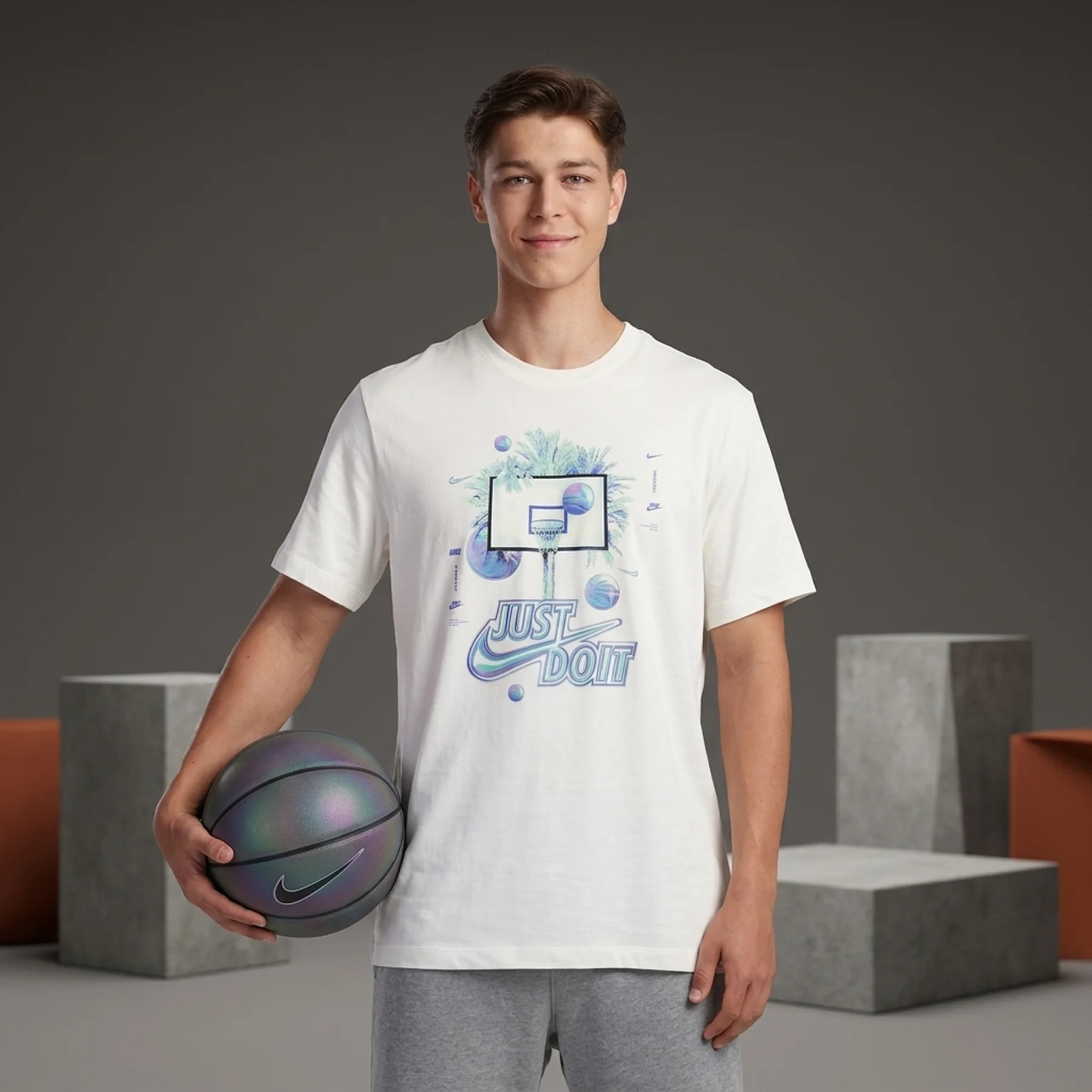 Футболка чоловіча Nike Basketball Tee (FV8410-133)