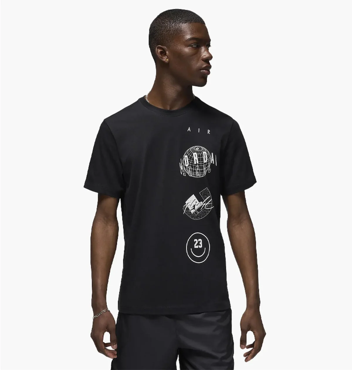 Футболка чоловіча Nike Brand Logo Stack Black (FN6027-010)