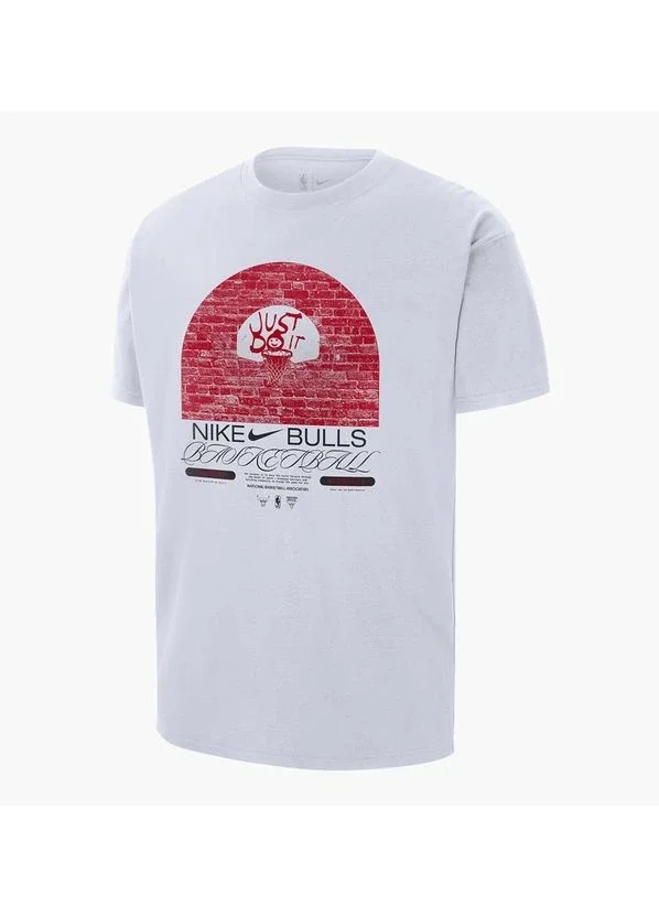 Футболка чоловіча Nike Chicago Bulls Courtside Max 90 Mens Nba T-Shirt White (DR6292-100)