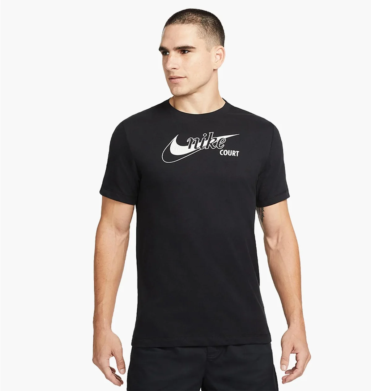 Футболка чоловіча Nike Court Dri-Fit Swoosh Tennis T-Shirt (DD8376-010)