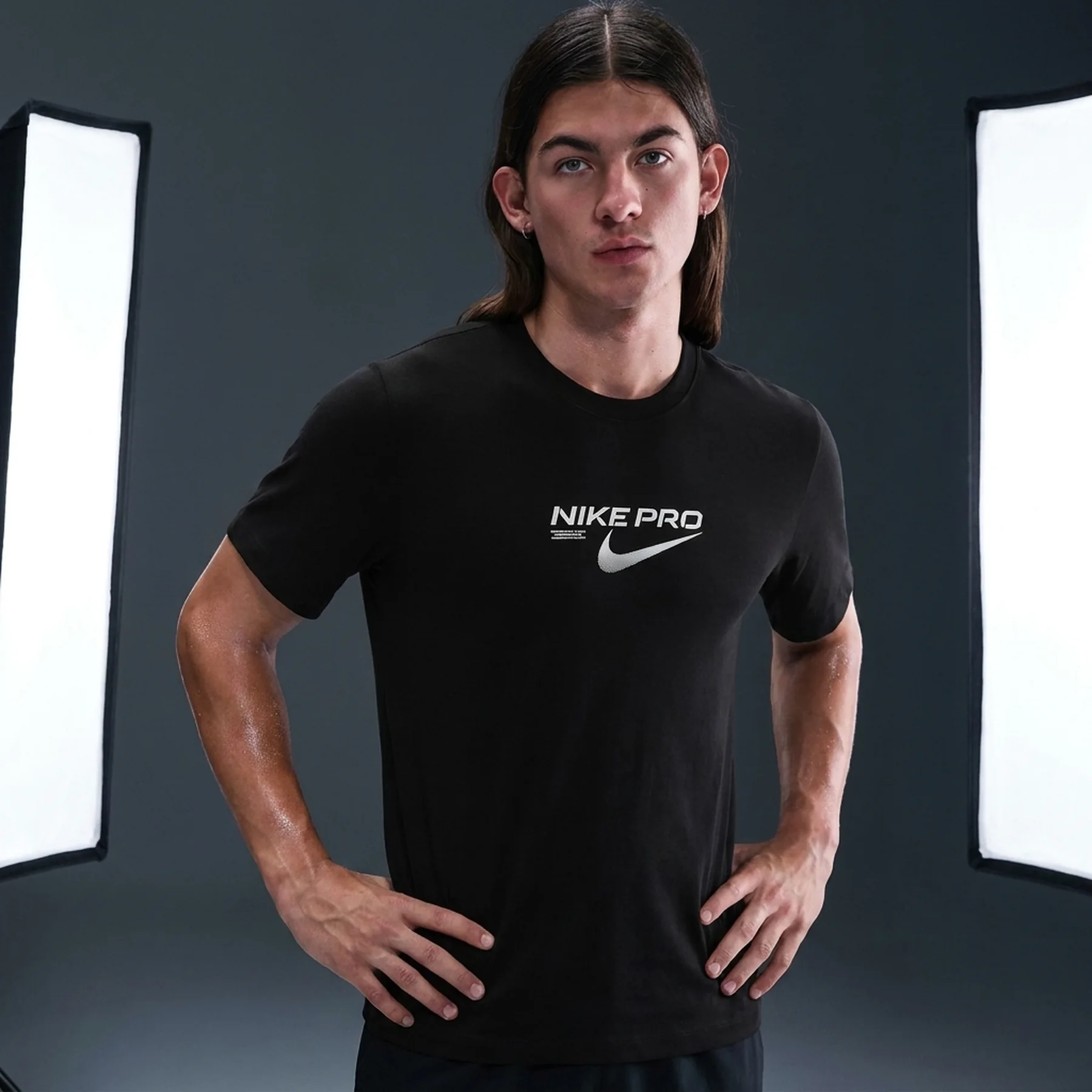 Футболка чоловіча Nike Df Pro Training Black (HV4131-010)