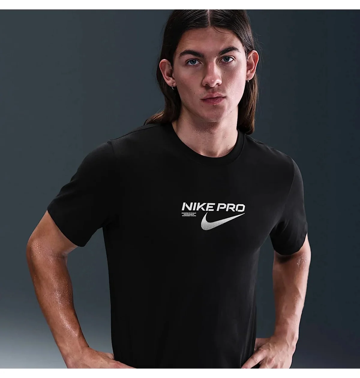 Футболка чоловіча Nike Df Pro Training Black (HV4131-010)