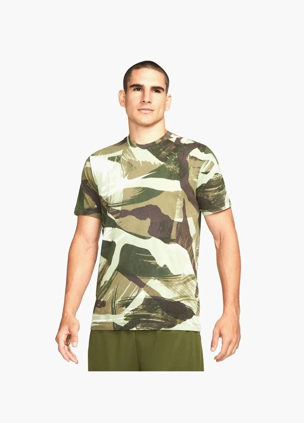 Футболка чоловіча Nike Dri-Fit Camo/Green (DR7571-386)