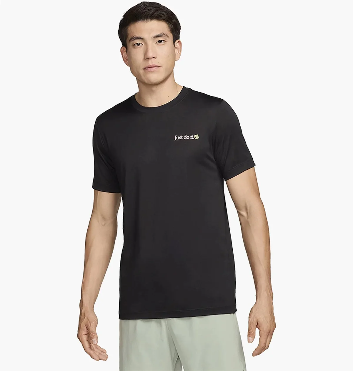Футболка чоловіча Nike Dri-Fit Fitness T-Shirt Black (FZ8044-010)