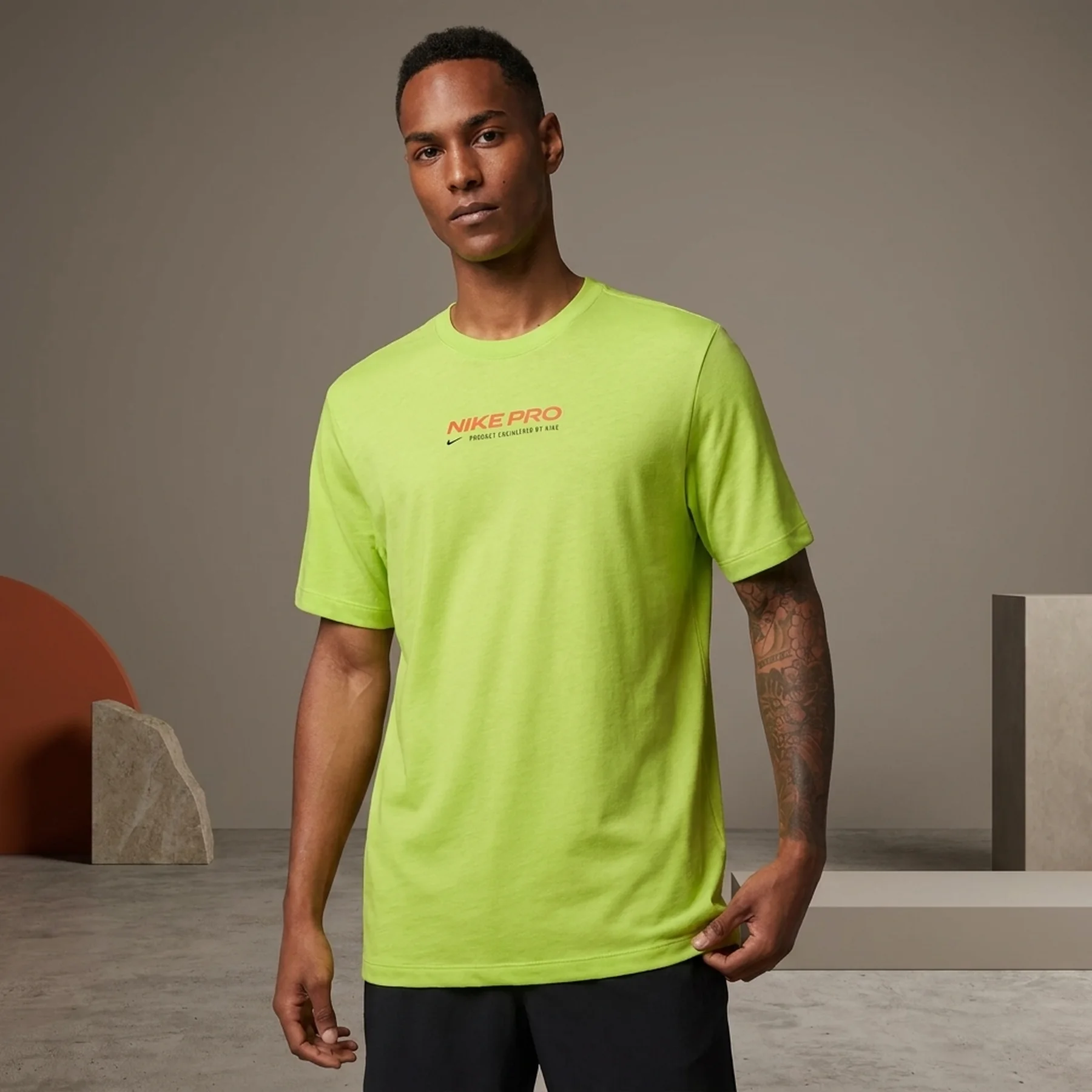 Футболка чоловіча Nike Dri-Fit Pro Tee Green (DM5677-321)
