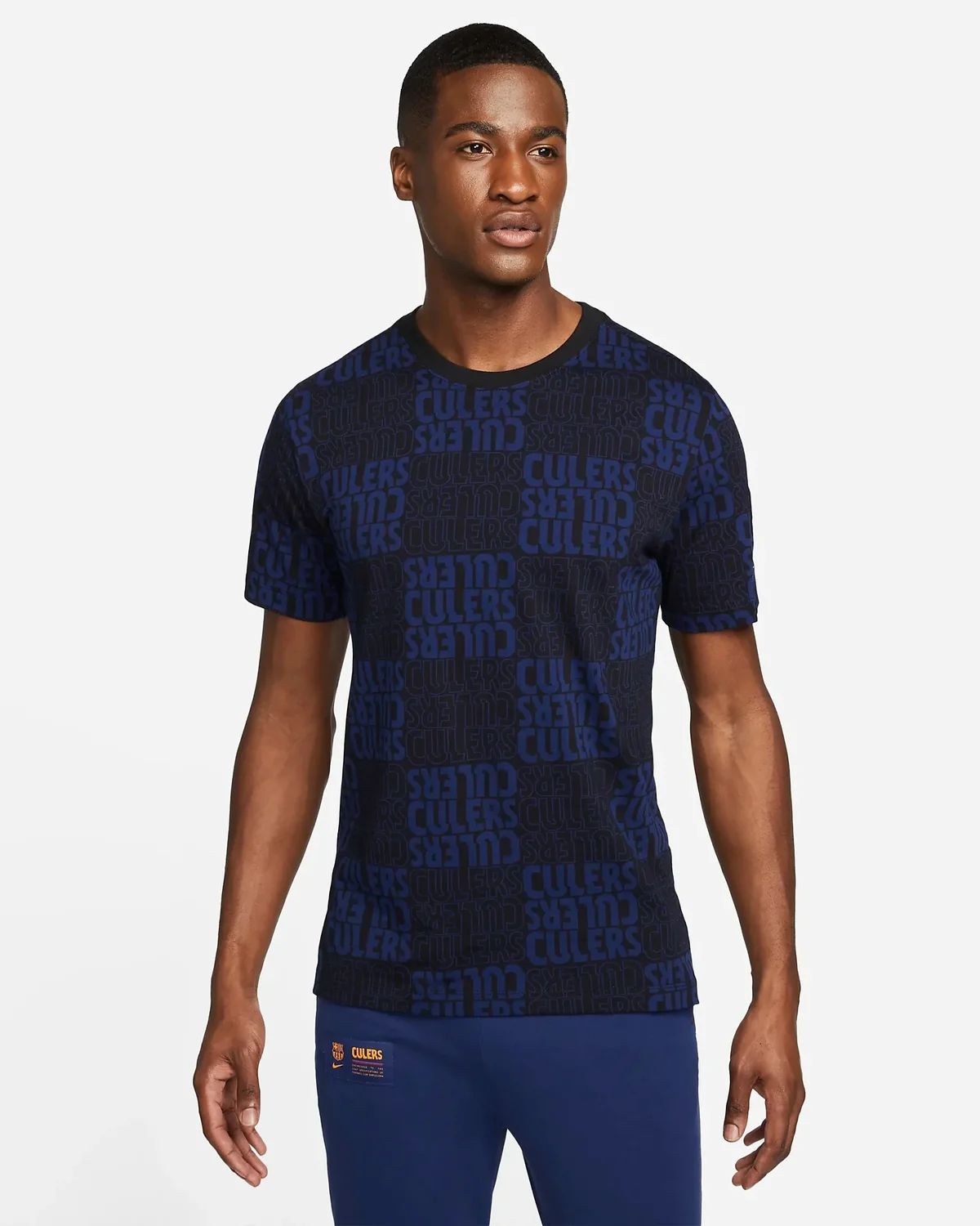 Футболка чоловіча Nike Fc Barcelona T-Shirt Blue/Black (DC0886-010)