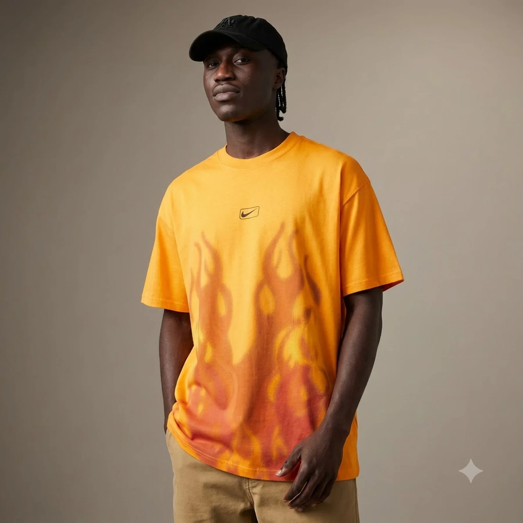 Футболка чоловіча Nike Flame Swoosh Orange (HJ0766-739)