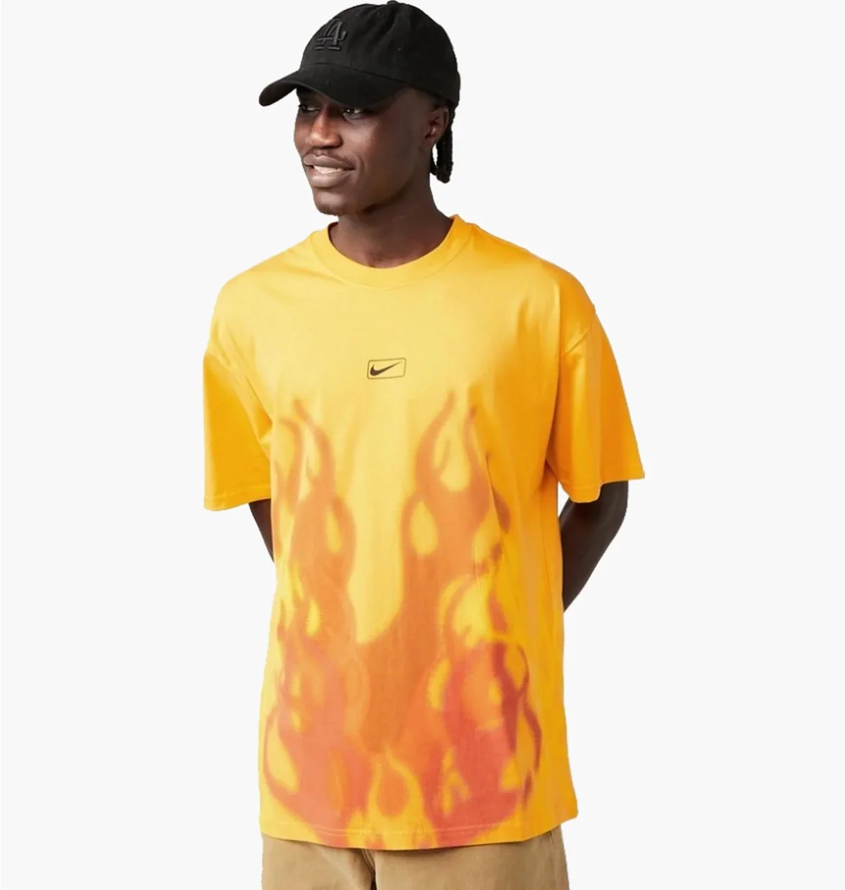 Футболка чоловіча Nike Flame Swoosh Orange (HJ0766-739)