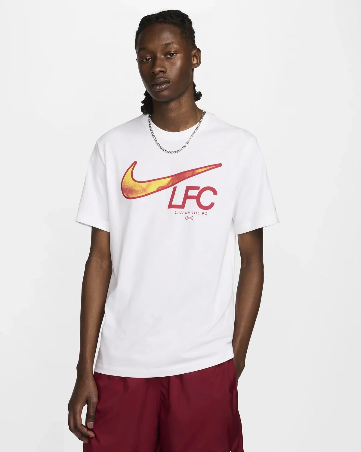 Футболка чоловіча Nike Liverpool Swoosh Tee White (FV8557-100)