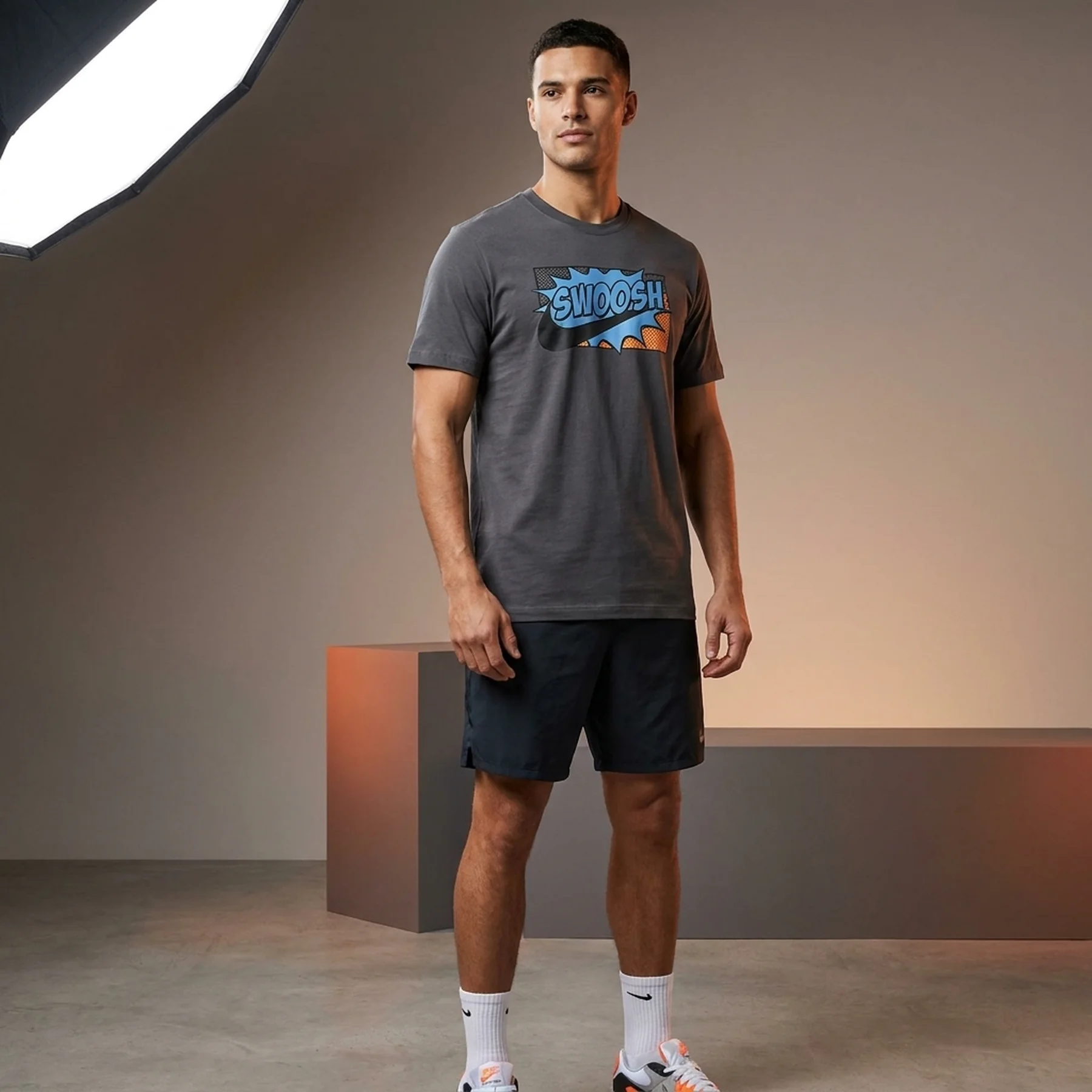 Футболка чоловіча Nike Max90 Fitness Grey (HJ3672-060)