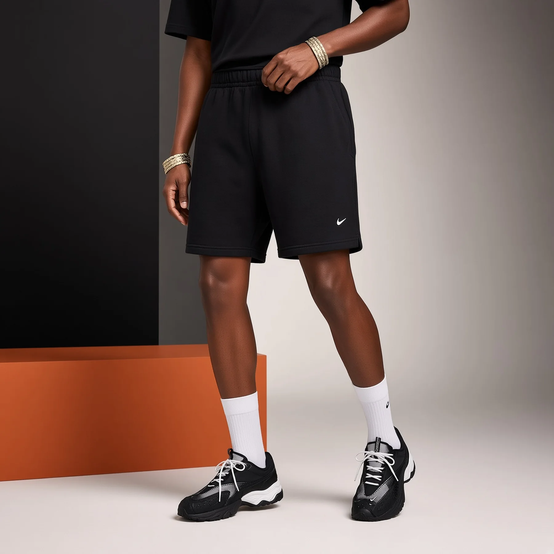 Футболка чоловіча Nike Nike X Nocta Cardinal Fleece Shorts 'Black' (FQ0408-010)