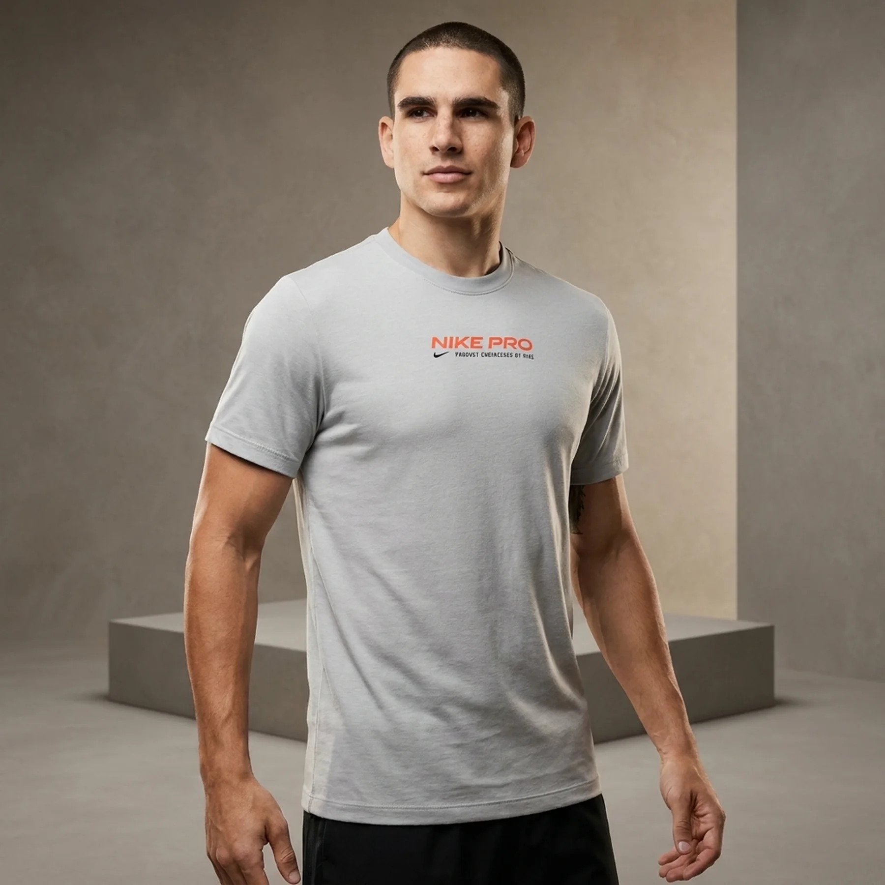 Футболка чоловіча Nike Nk Df Tee Db Nk Pro 2 (DM5677-077)