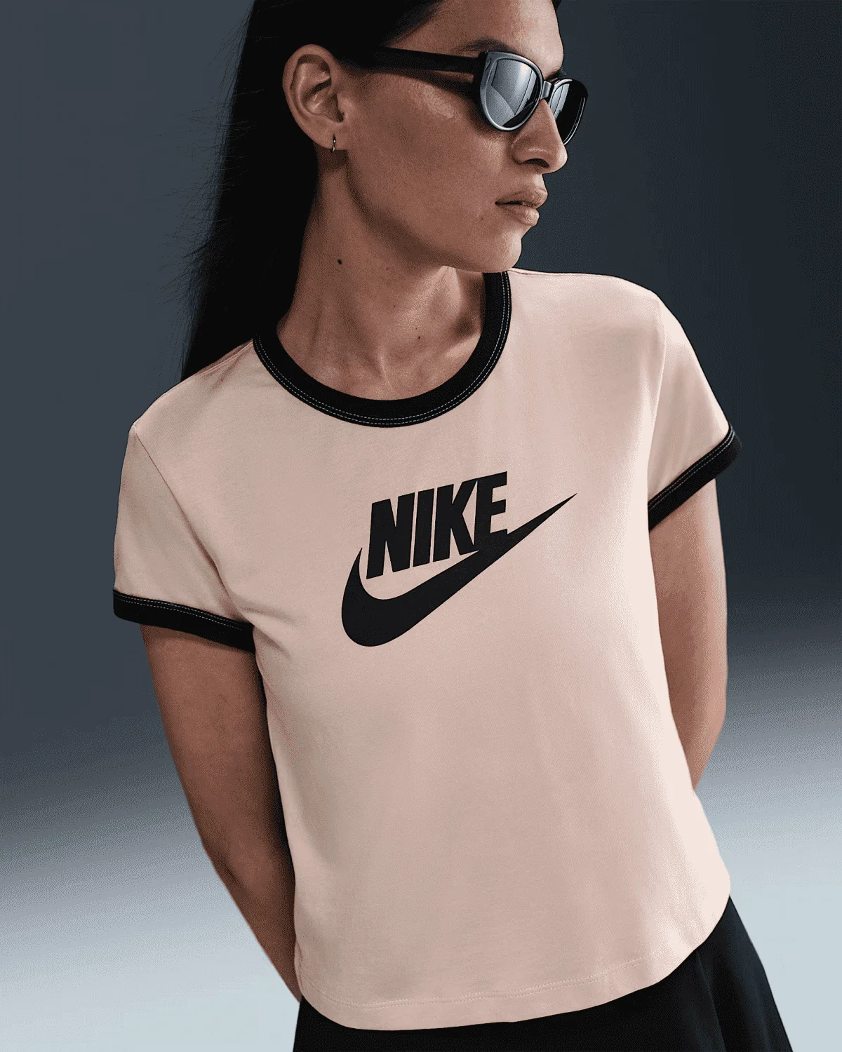 Футболка чоловіча Nike Nsw Ss Ringer Tee Vntg Run Beige (IF4072-126)