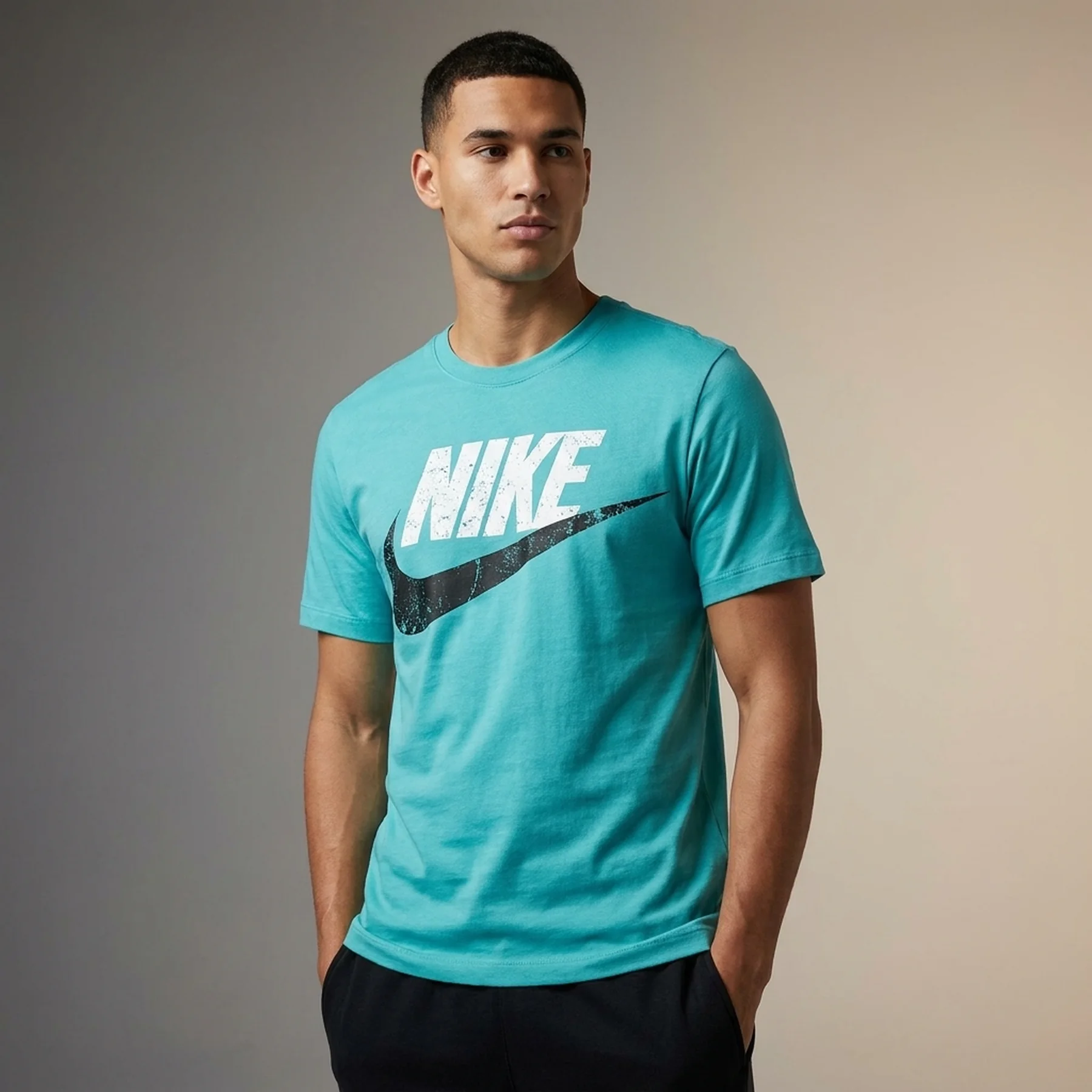 Футболка чоловіча Nike Nsw Tee 12Mo Futura Sp25 Turquoise (HJ0559-464)