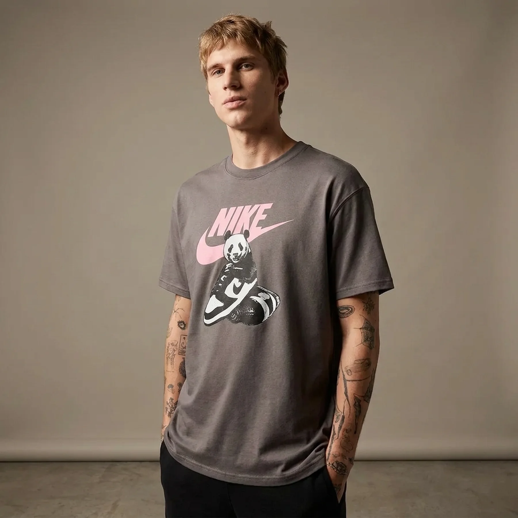 Футболка чоловіча Nike Nsw Tee Fw Mbr Cnct Fa25 Brown (HQ9244-289)