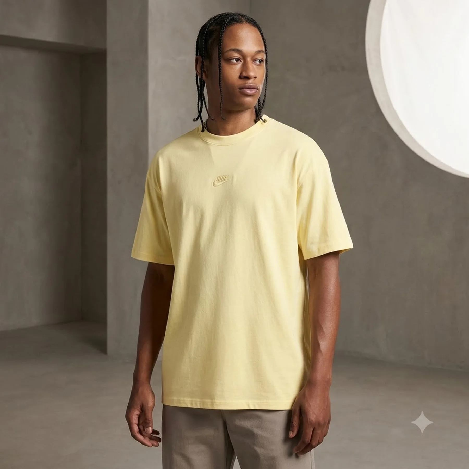 Футболка чоловіча Nike Premium Yellow (DO7392-744)