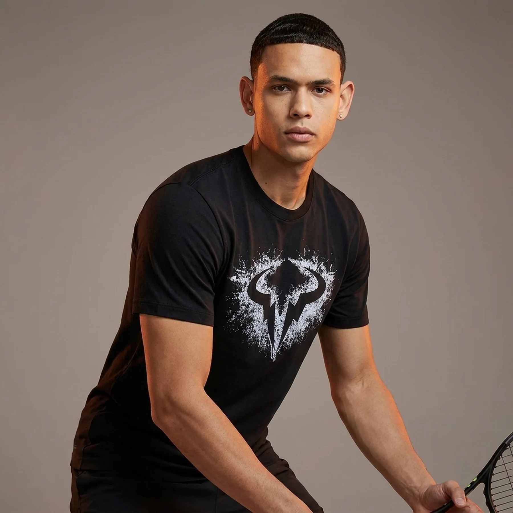 Футболка чоловіча Nike Rafa Dri-Fit Tennis T-Shirt Black (FD0032-010)