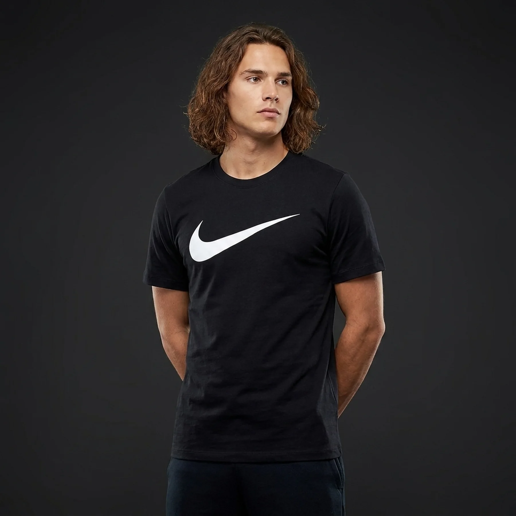 Футболка чоловіча Nike Swoosh Sportswear Black (DX1983-010)