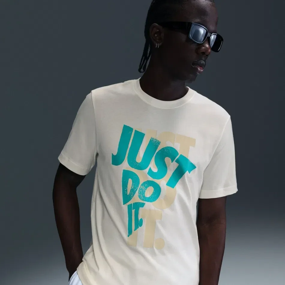 Футболка чоловіча Nike T-Shirt Con Logo Uomo Beige (HJ0554-133)