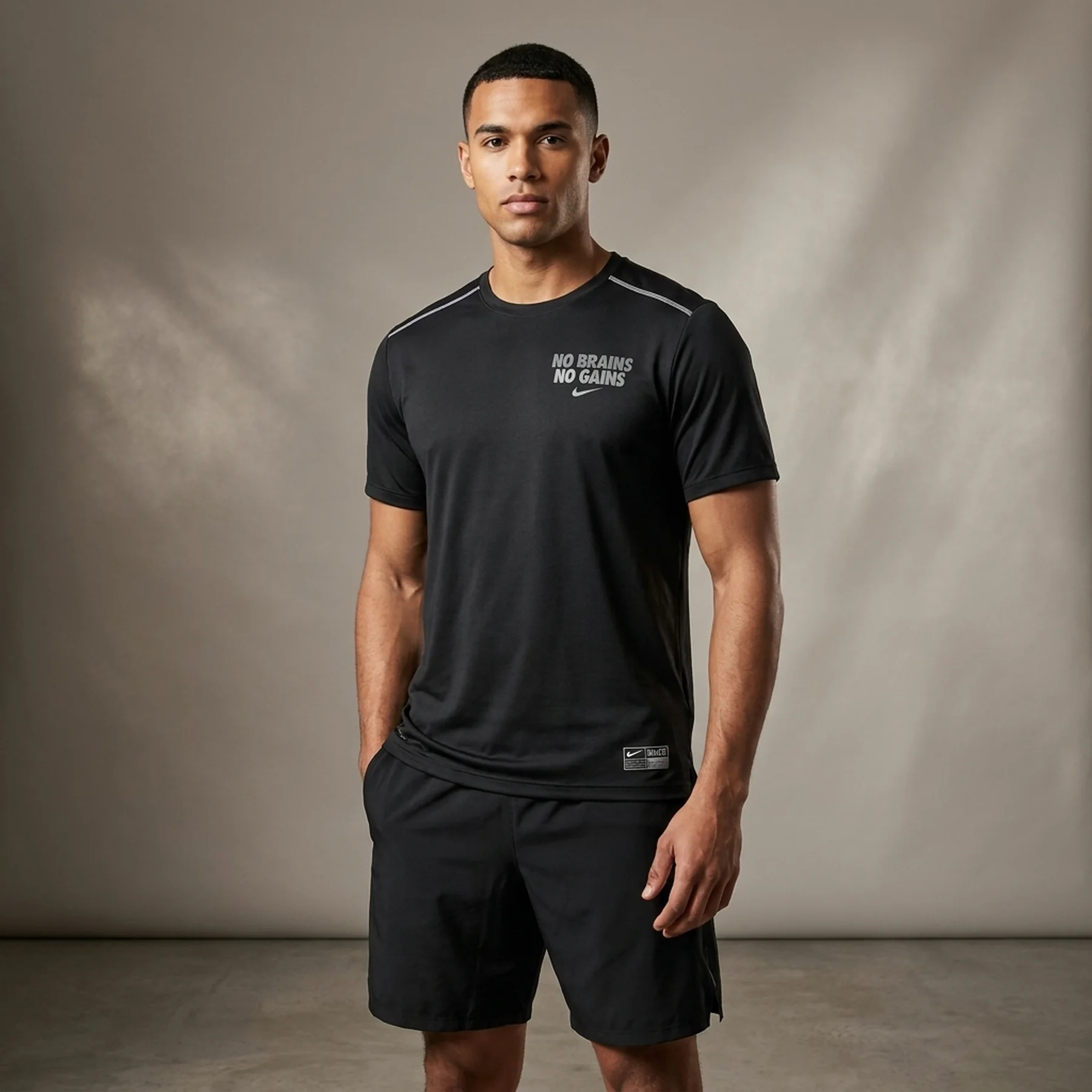 Футболка чоловіча Nike T-Shirt Dri-Fit D.Y.E. Short-Sleeve Fitness Top Black (DQ6646-010)