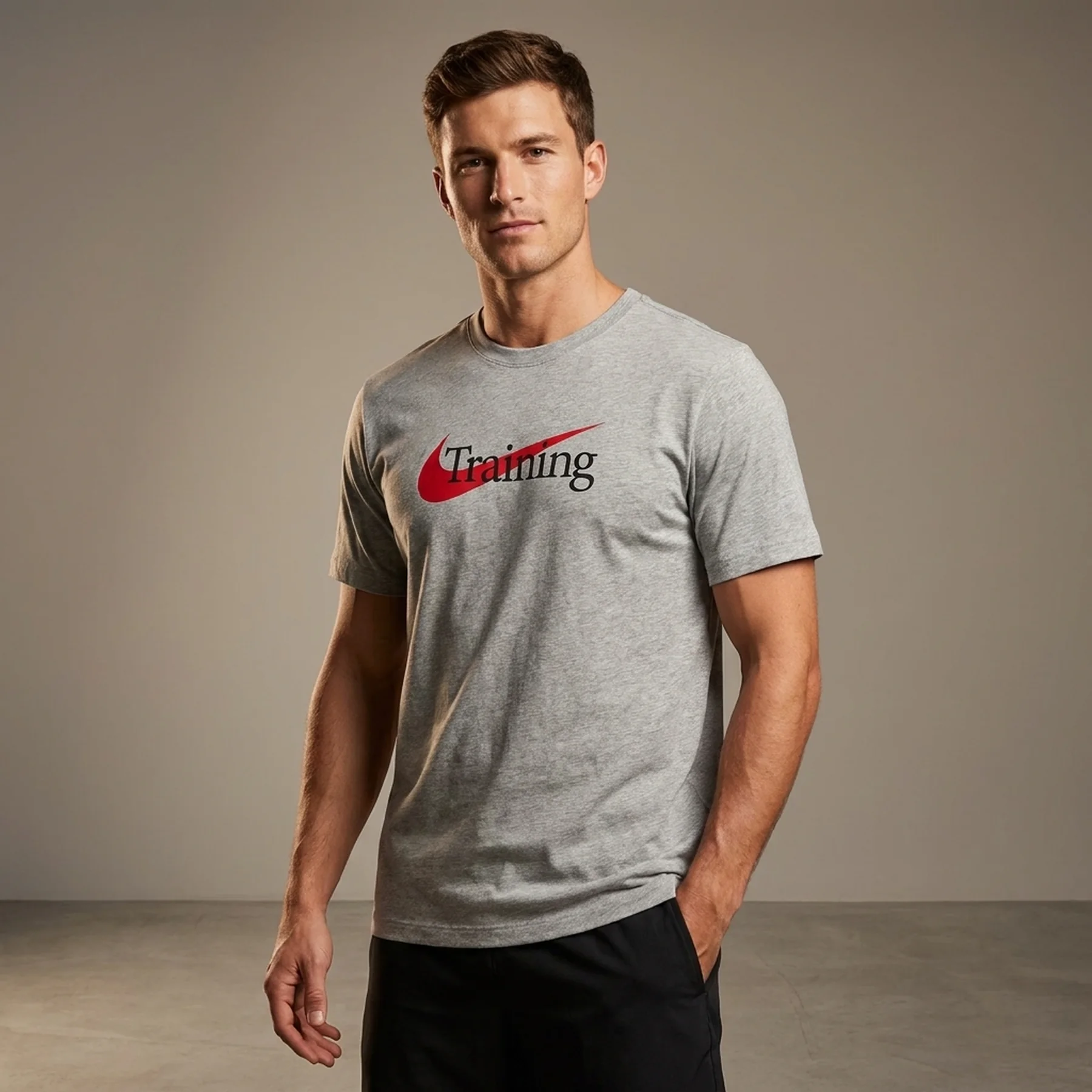 Футболка чоловіча Nike T-Shirt Dri-Fit Training Grey (CZ7989-063)