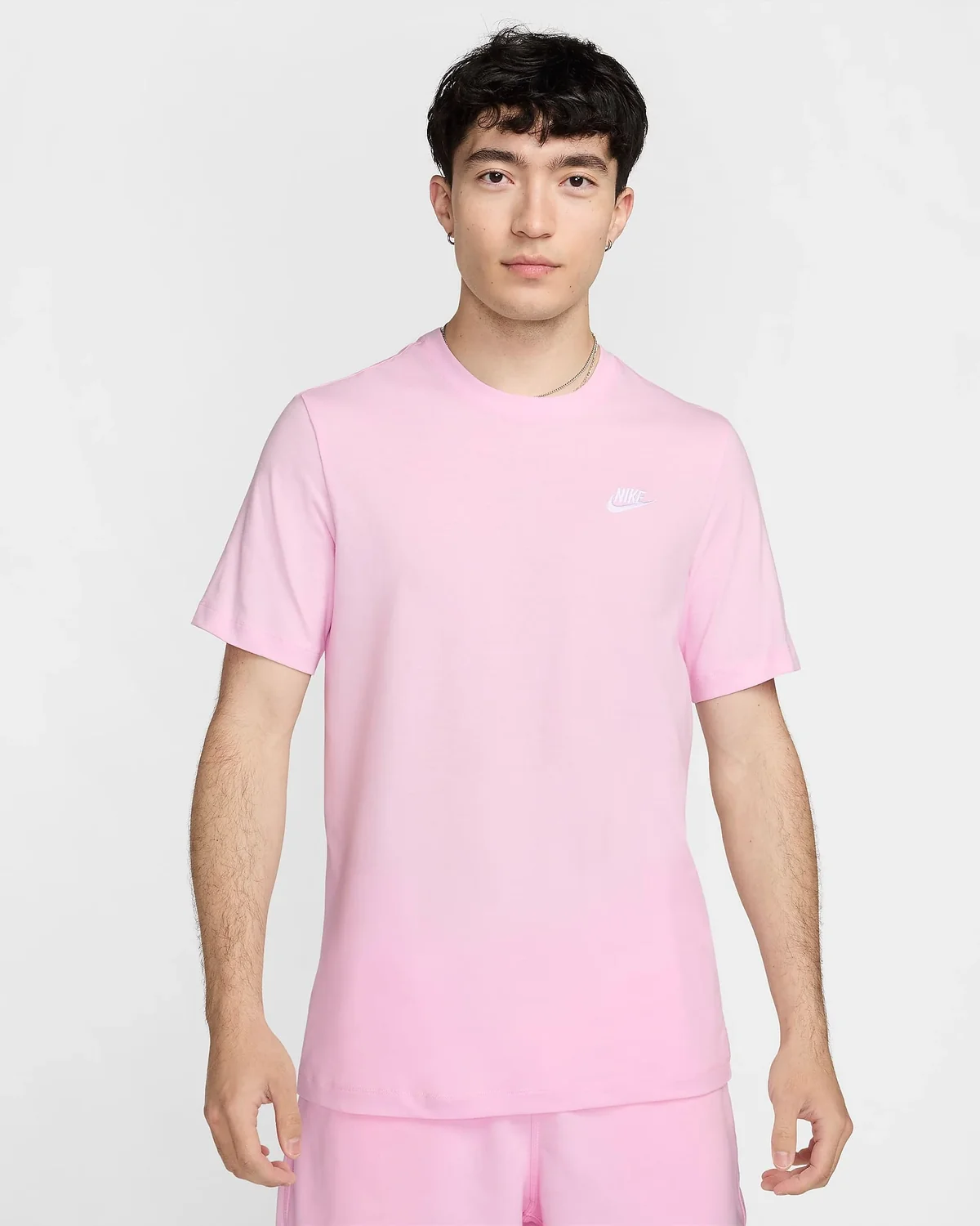 Футболка чоловіча Nike T-Shirt Sportswear Club Pink (AR4997-667)