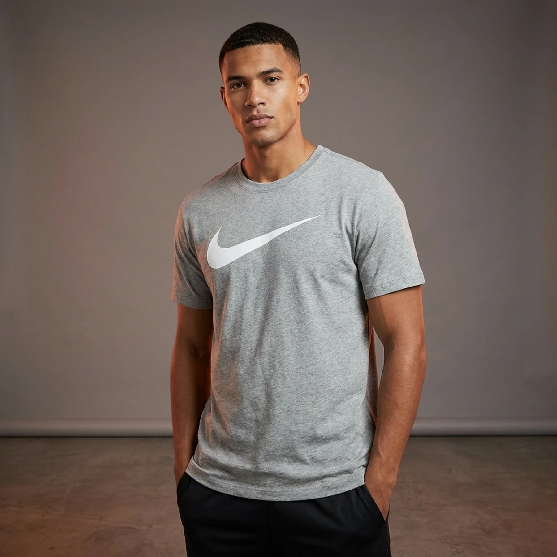 Футболка чоловіча Nike Swoosh Sportswear Black (DX1983-010)