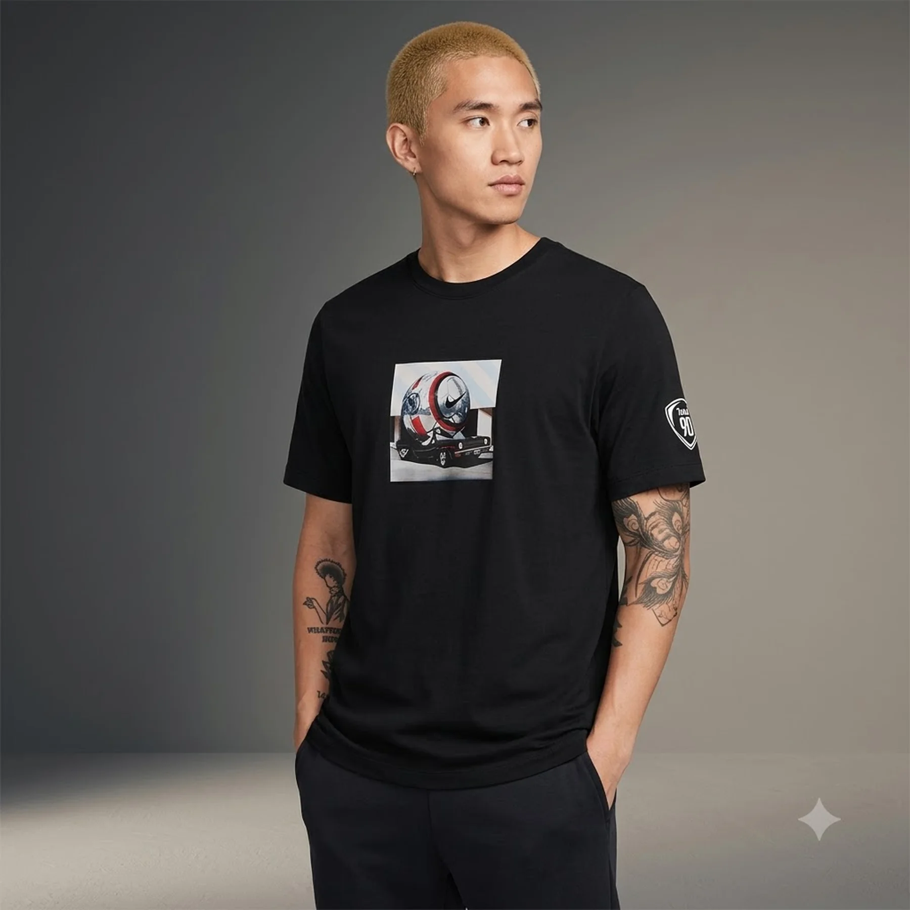 Футболка чоловіча Nike Total 90 Tee Black (HV1709-010)