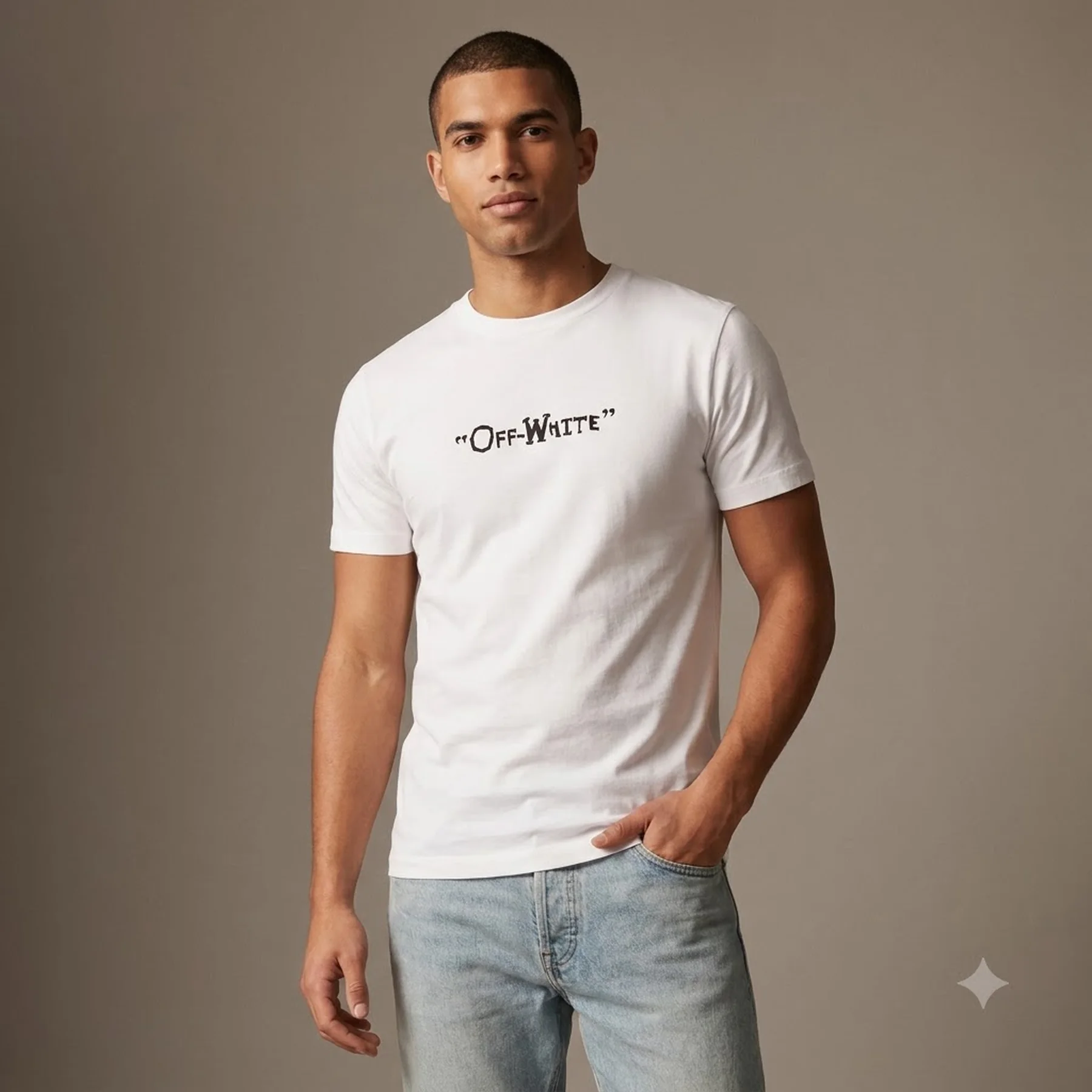 Футболка чоловіча Off White Off Quote Slim Tee