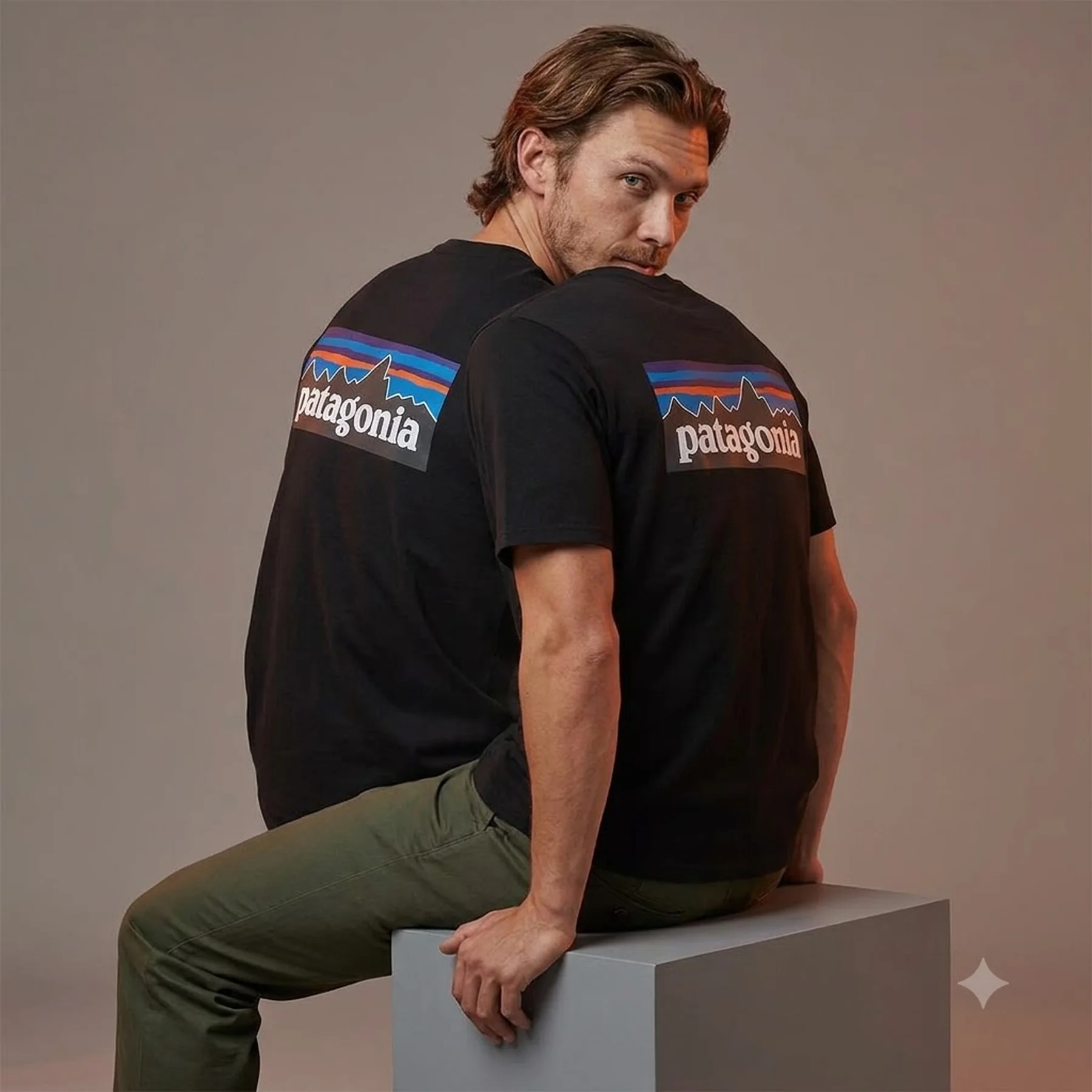Футболка чоловіча Patagonia P6 Logo Responsibili-Tee T-Shirt (BLK38504)