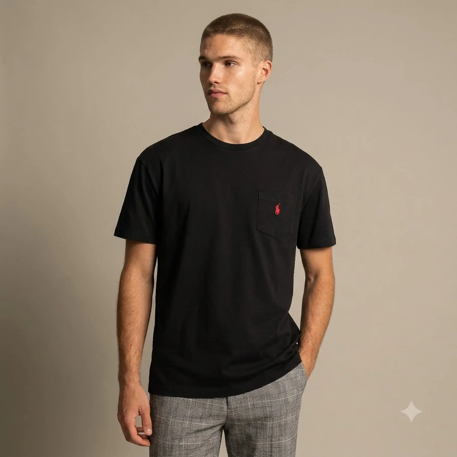 Футболка чоловіча Polo Ralph Lauren Pocket Tee In Black