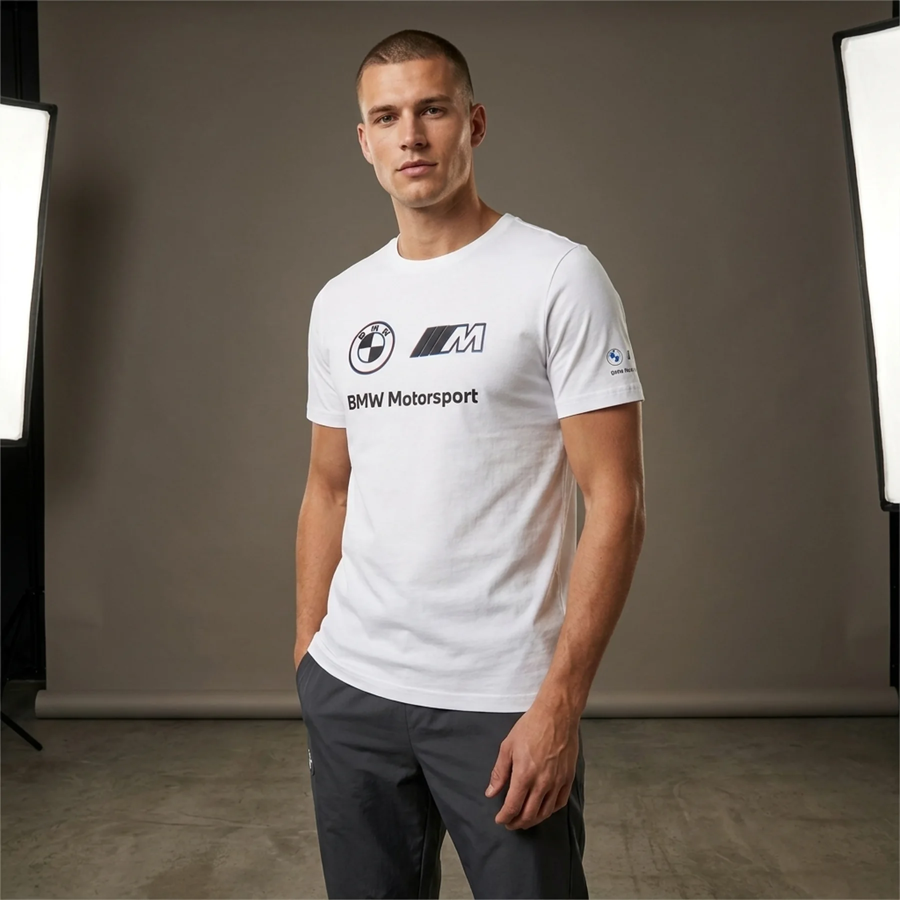 Футболка чоловіча Puma Bmw M Motorsport Logo Tee White (533398-02)