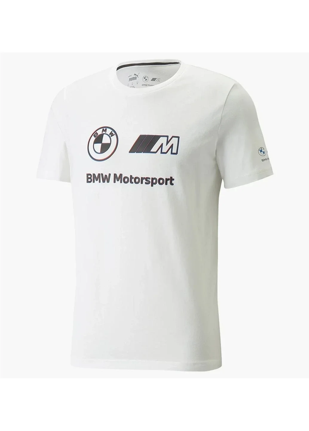Футболка чоловіча Puma Bmw M Motorsport Logo Tee White (533398-02) — Одяг