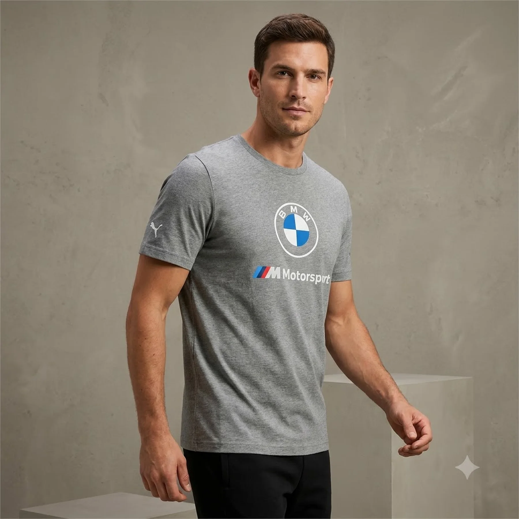 Футболка чоловіча Puma Bmw Mms Ess Grey (599696-03)