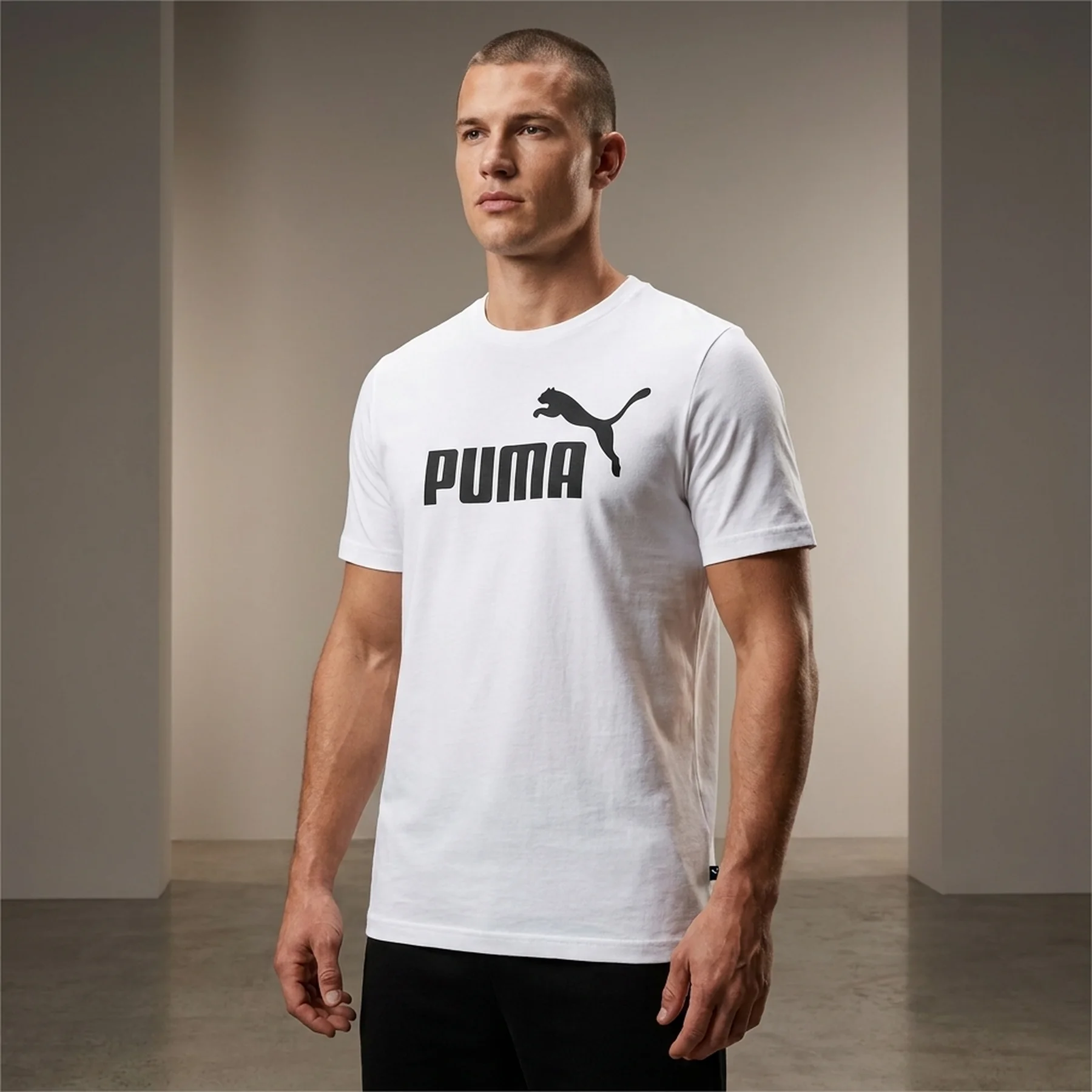 Футболка чоловіча Puma Essentials Logo Tee White (586449-02)