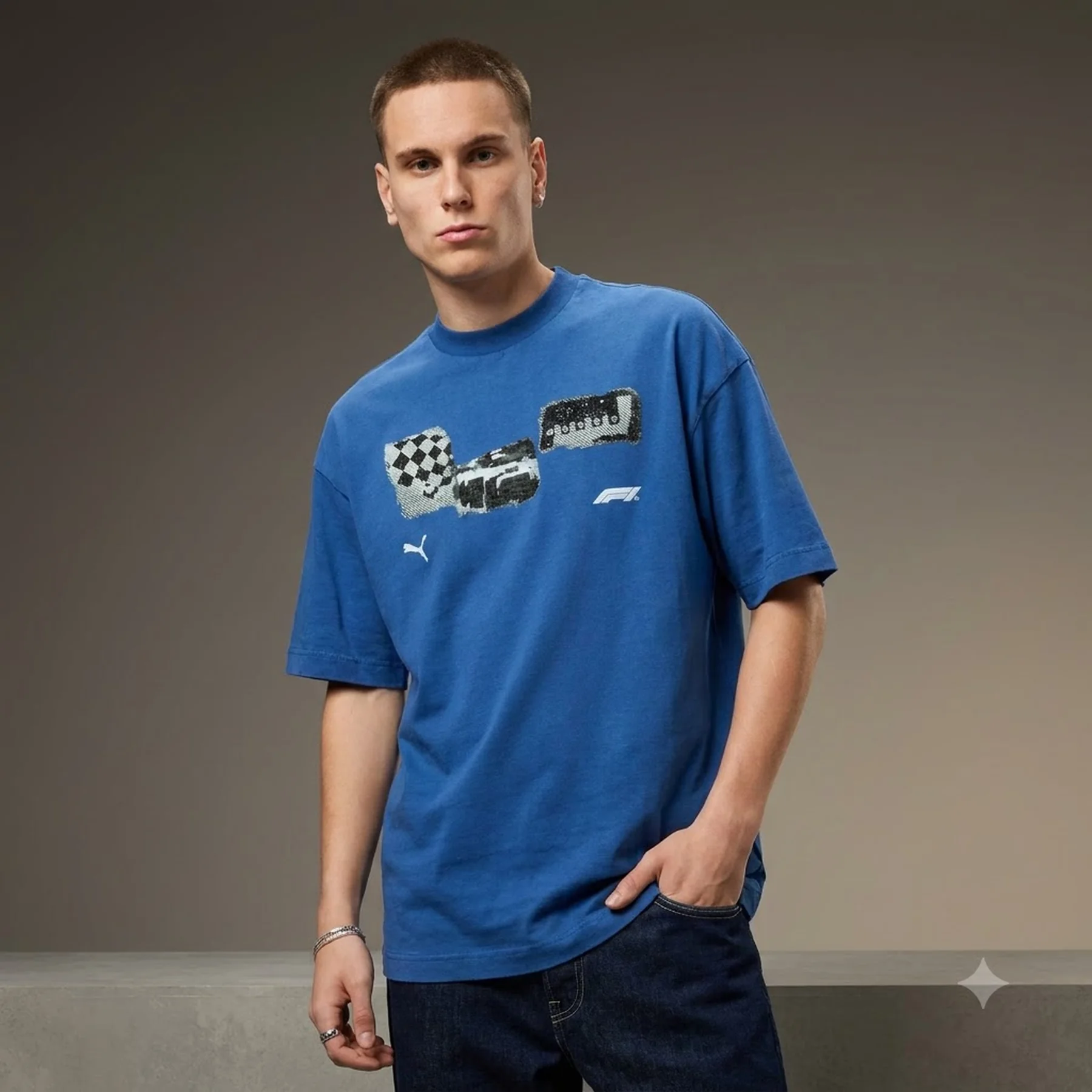 Футболка чоловіча Puma F1 Car Graphic Tee Blue (630136-05)