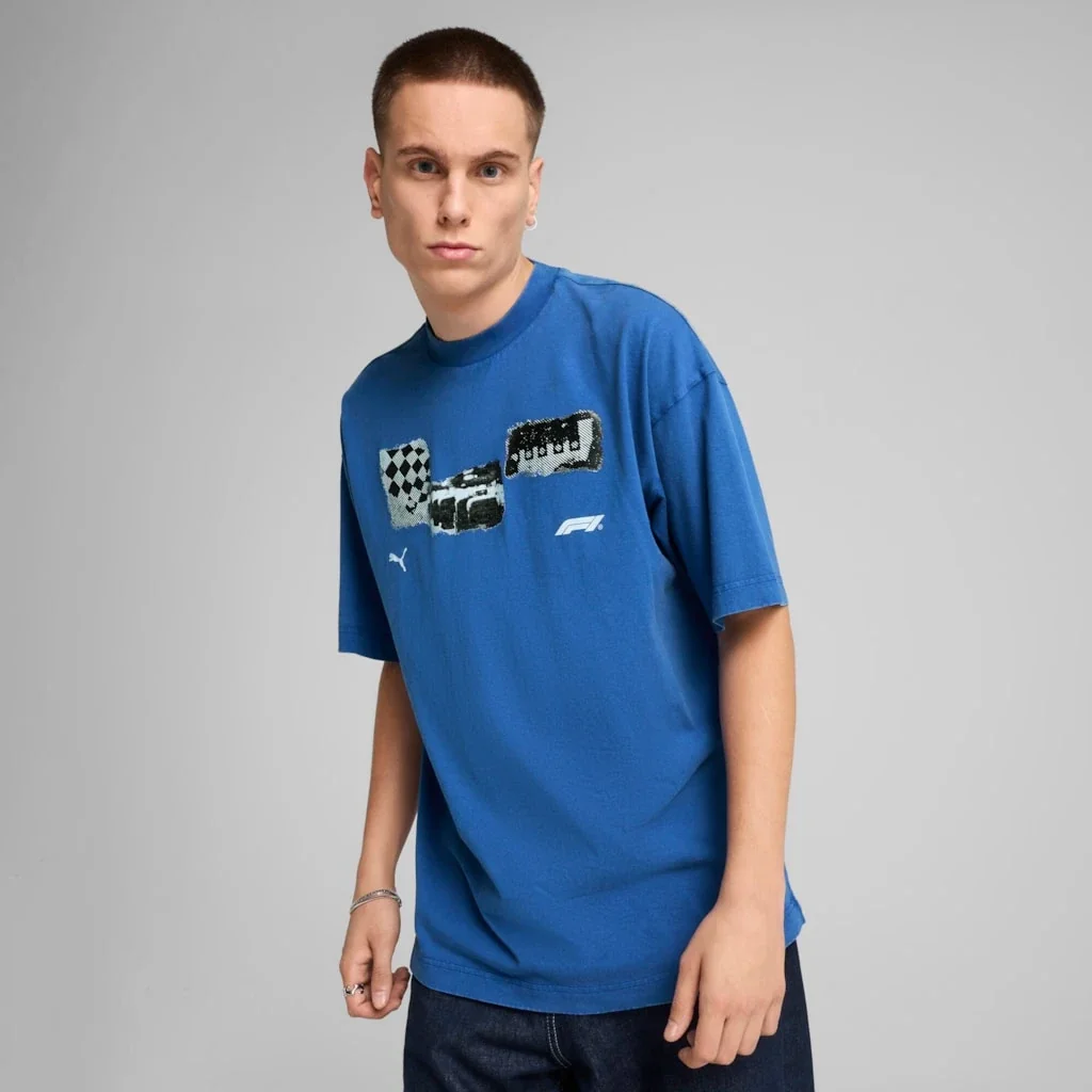Футболка чоловіча Puma F1 Car Graphic Tee Blue (630136-05)