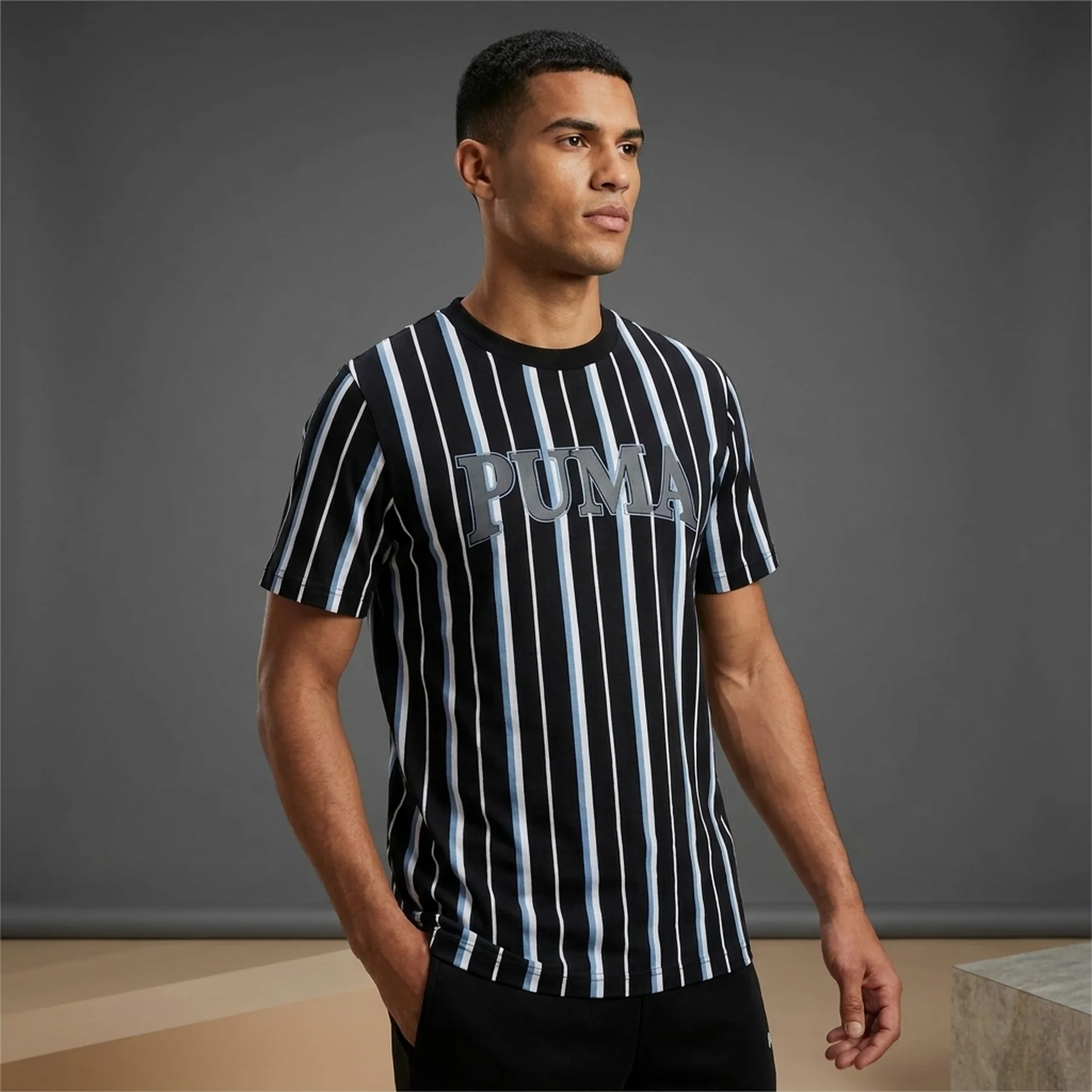 Футболка чоловіча Puma Футболка Чоловіча Puma Squad Sweatshirt Black/White 678773-01 (678773-01)