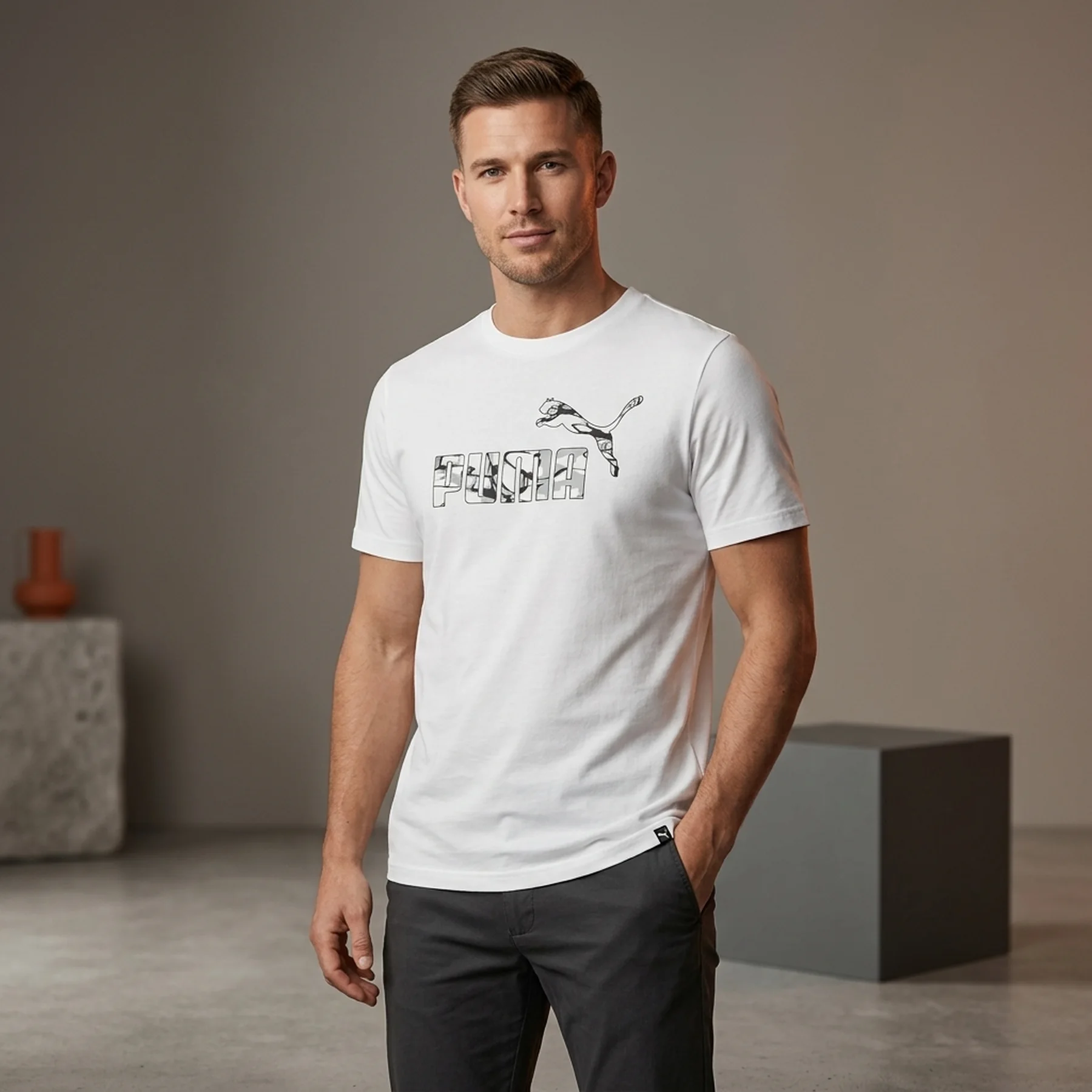 Футболка чоловіча Puma Футболка Чоловіча Puma Summer Splash Graphic White 677095-02 (677095-02)