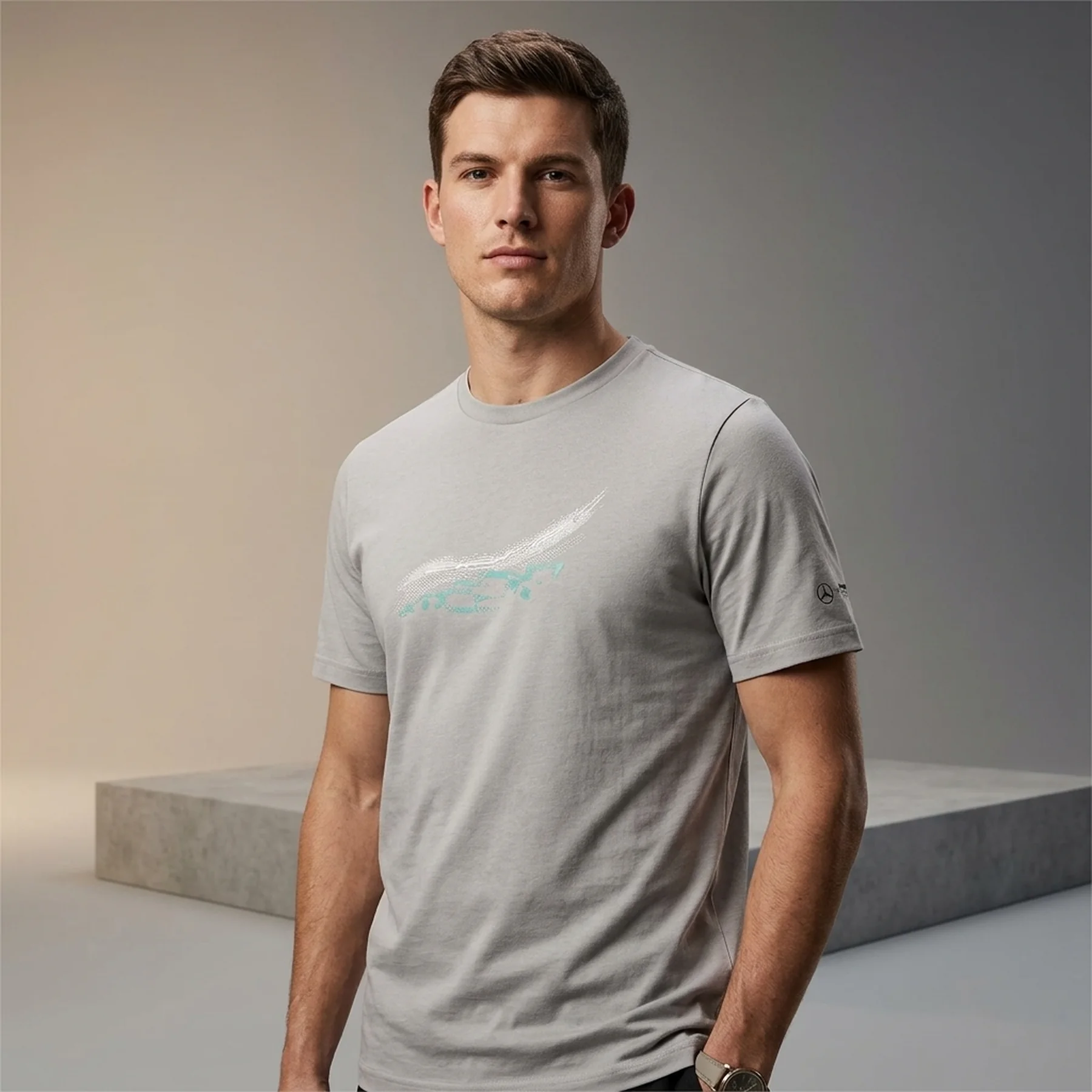 Футболка чоловіча Puma Mercedes-Amg Petronas Motorsport Grey (623759-02)